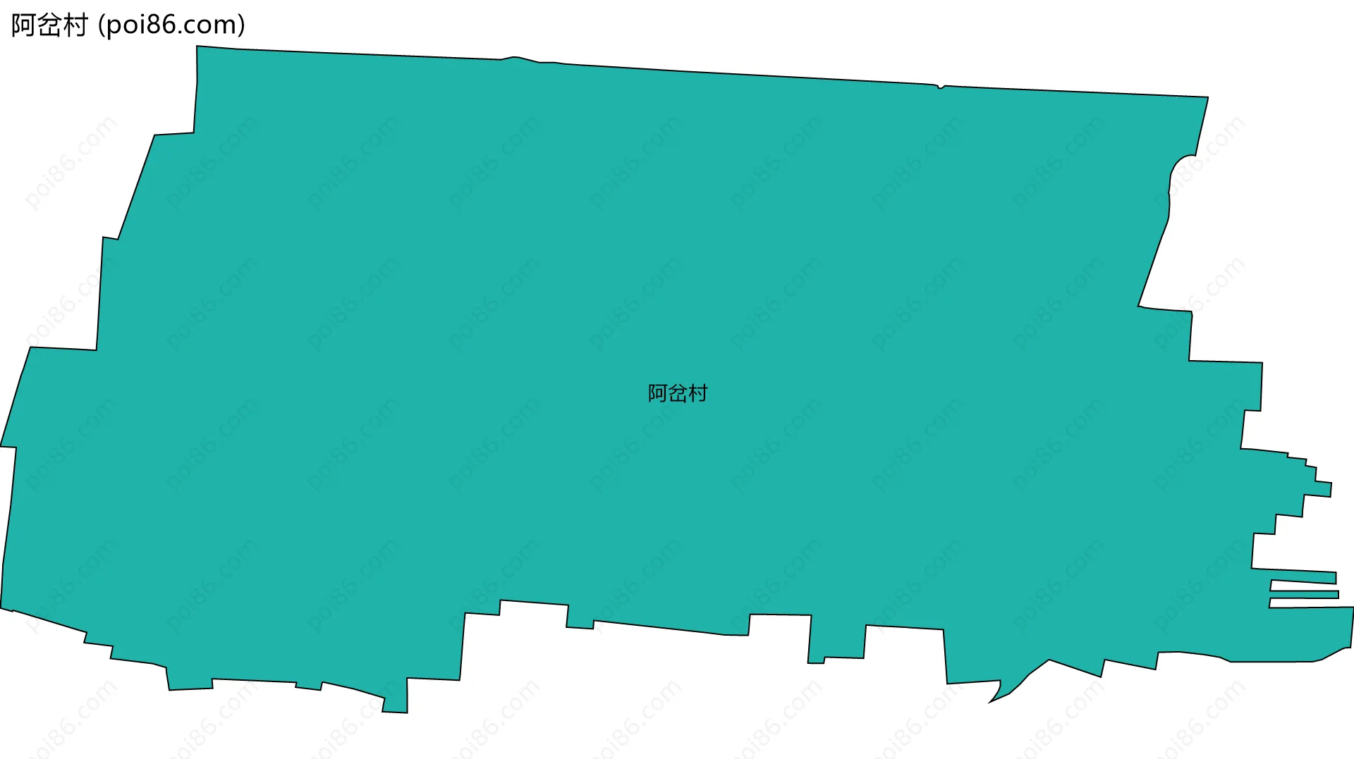 阿岔村边界地图