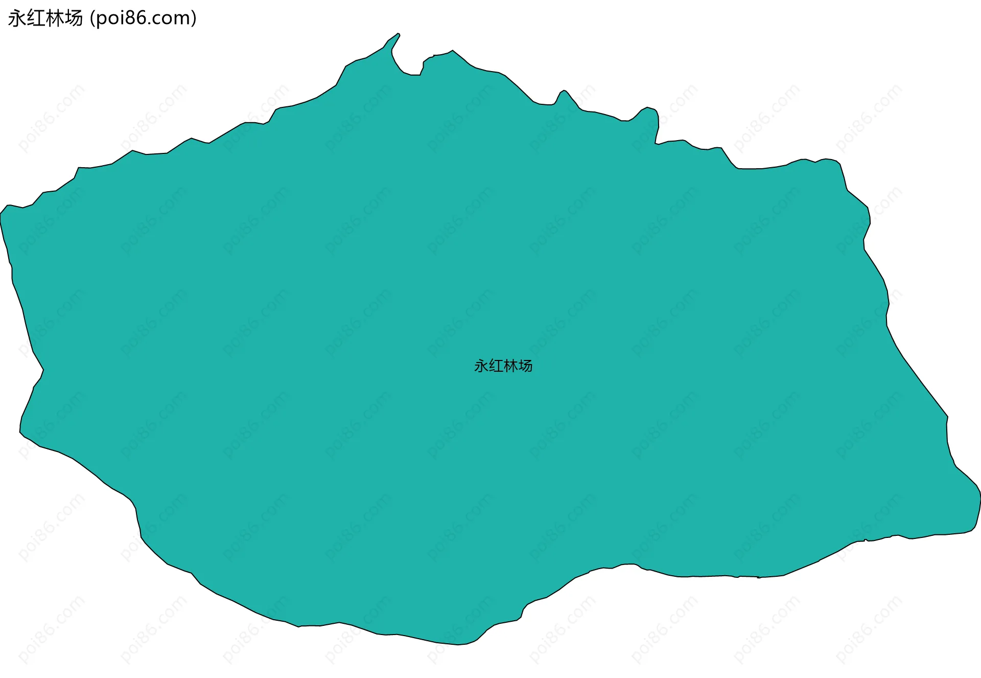 永红林场边界地图