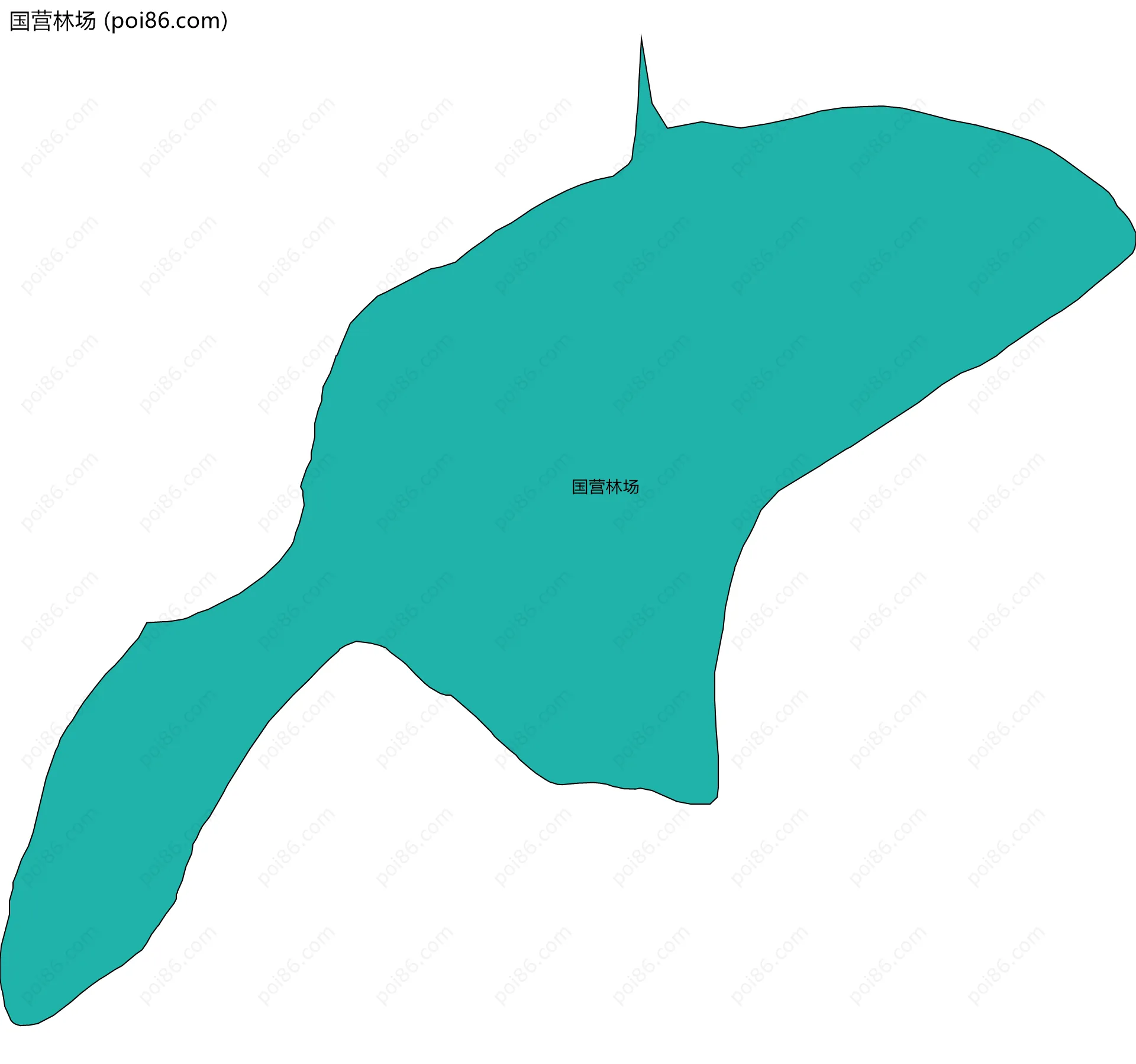 国营林场边界地图