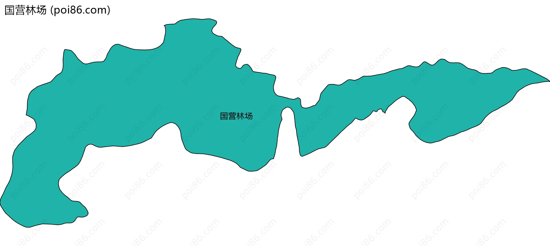 国营林场边界地图