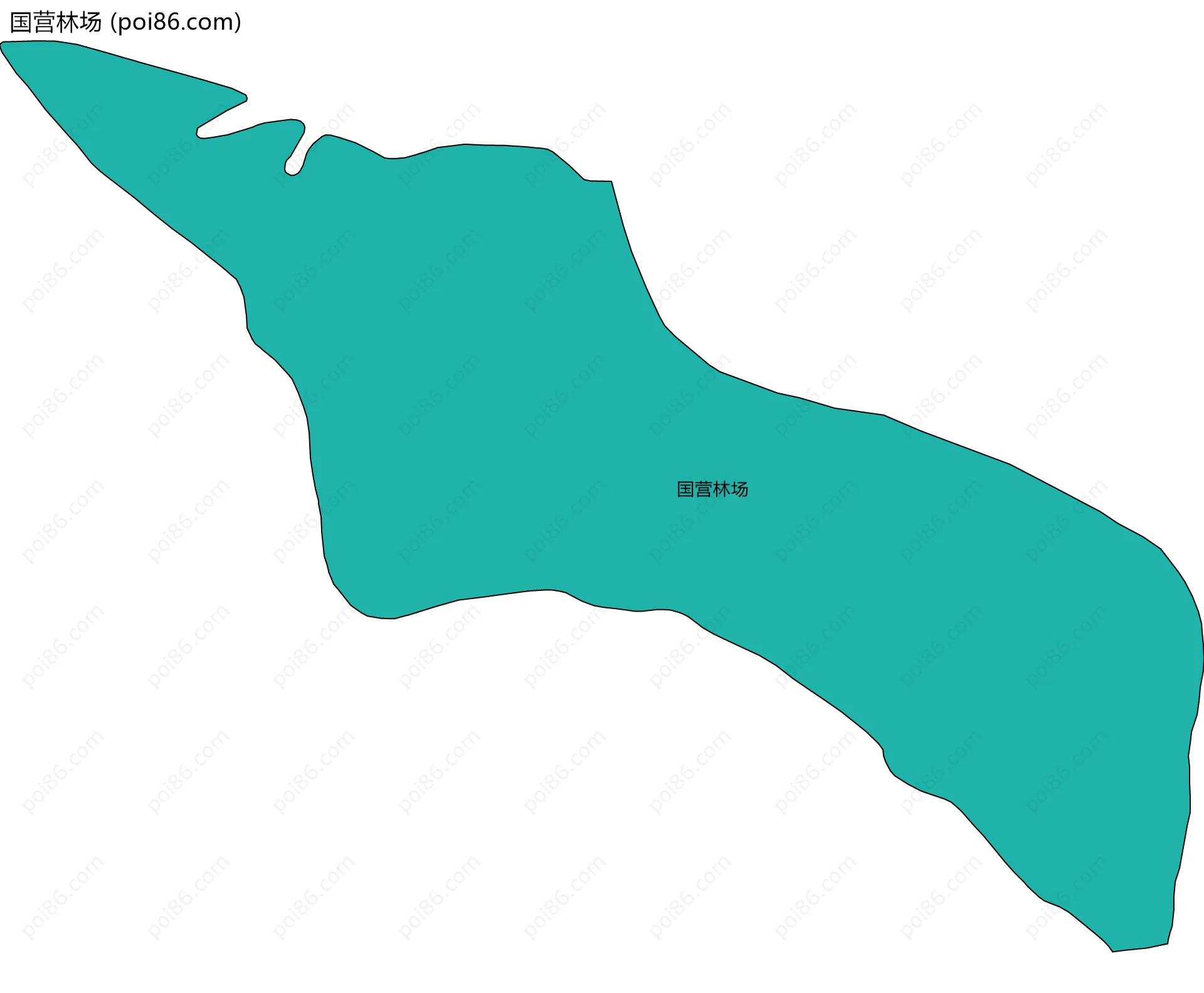 国营林场边界地图