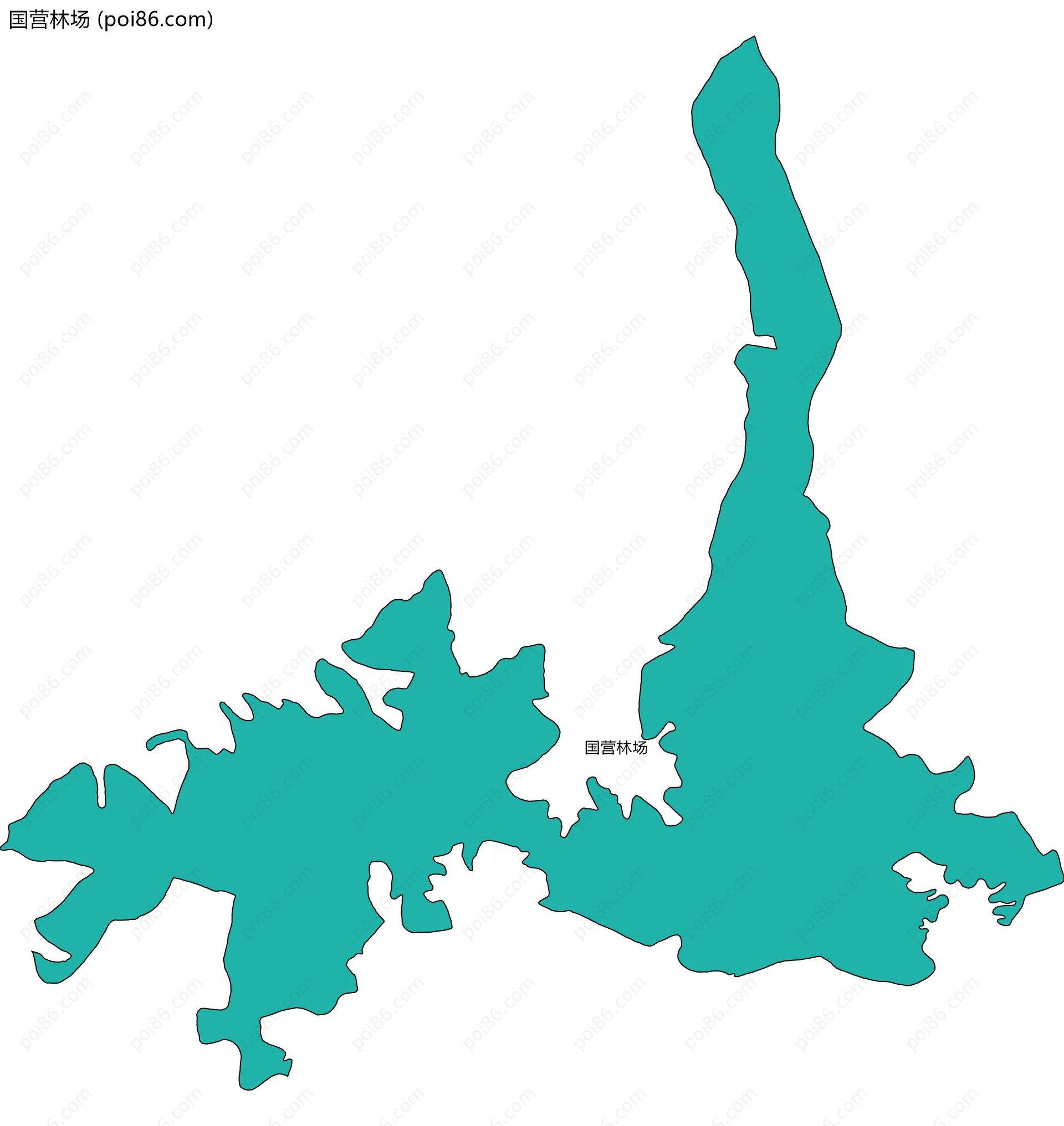 国营林场边界地图