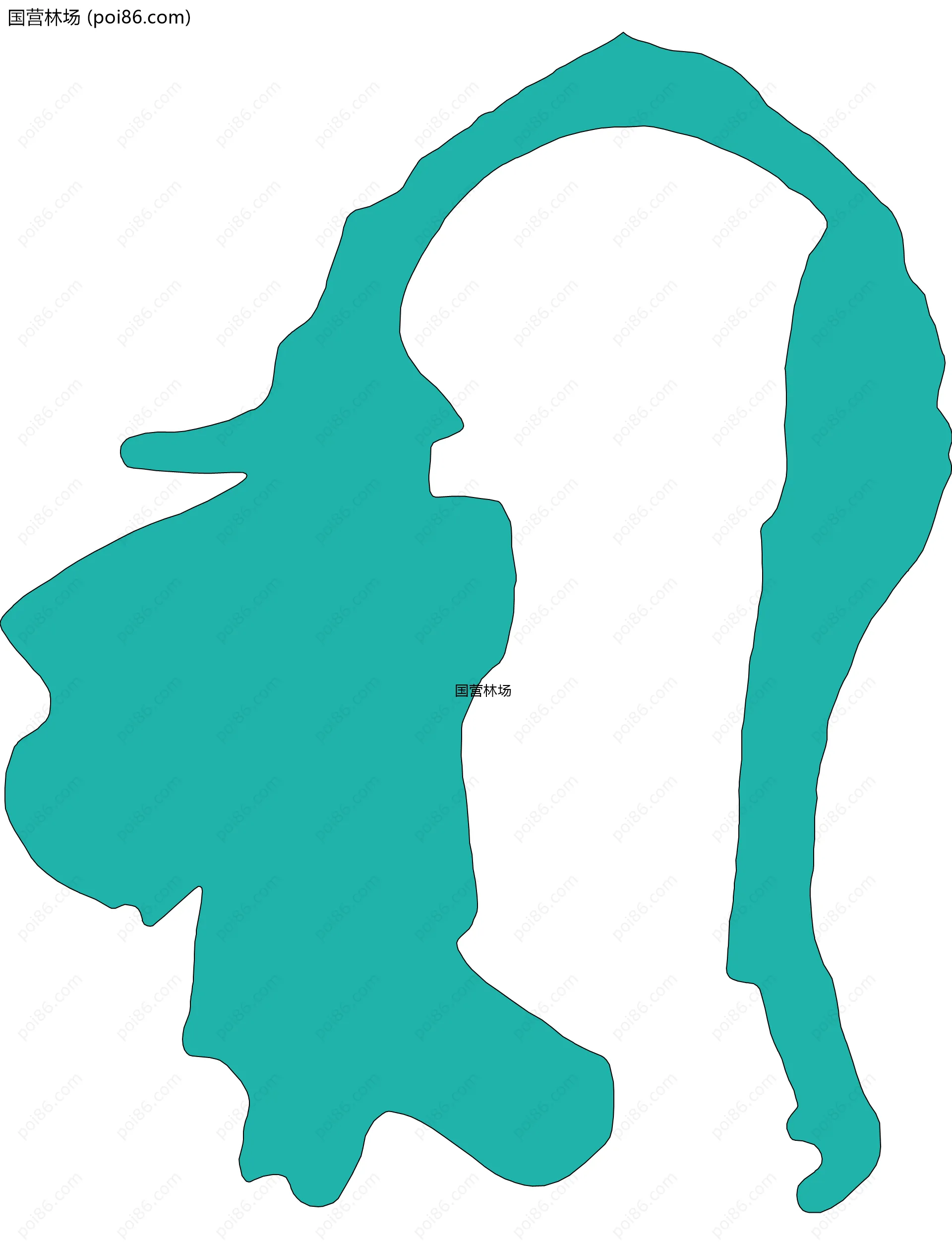 国营林场边界地图