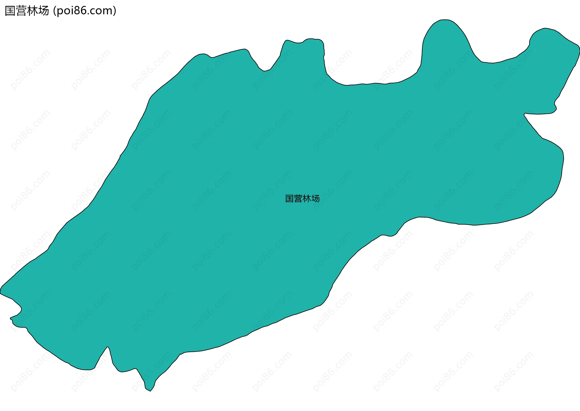 国营林场边界地图