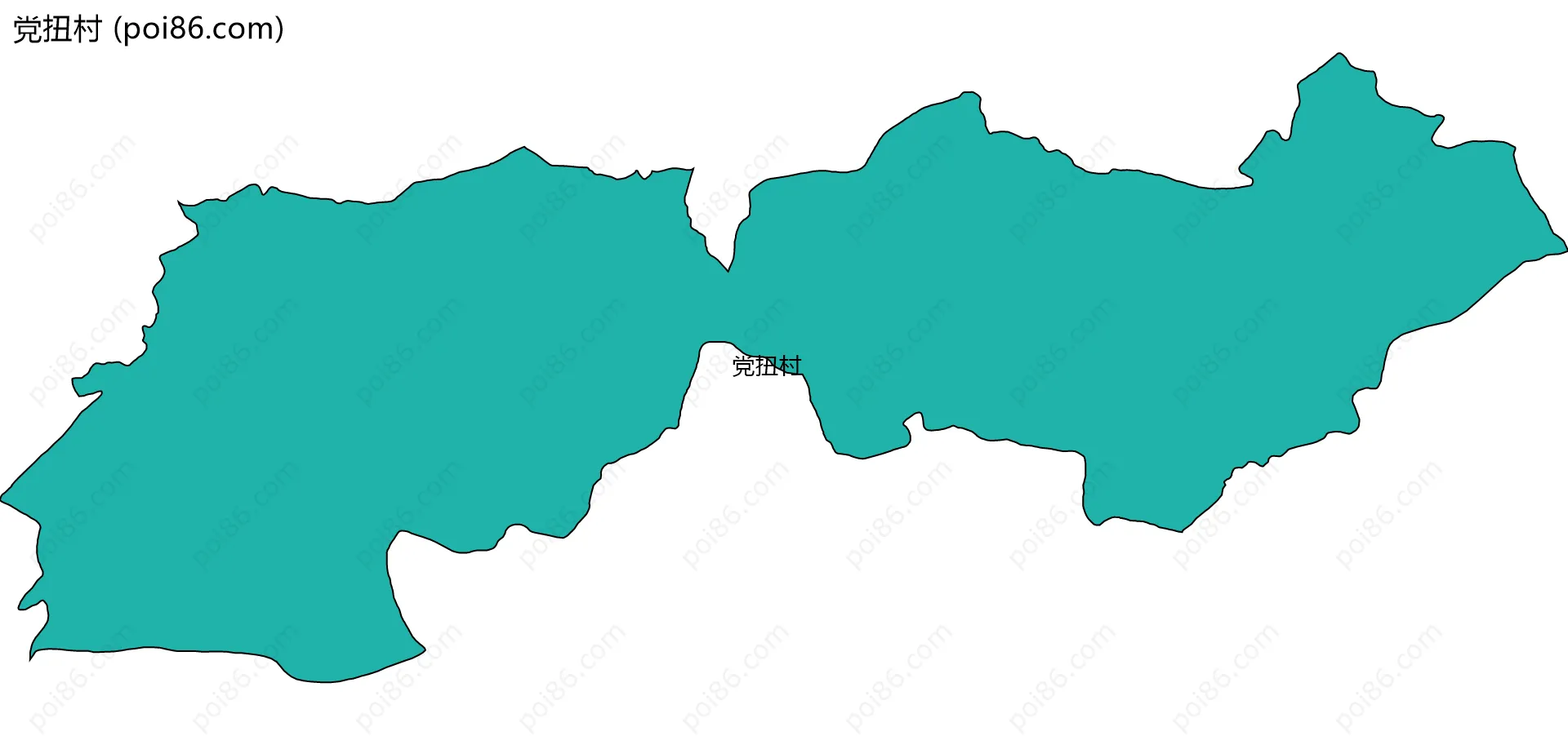 党扭村边界地图