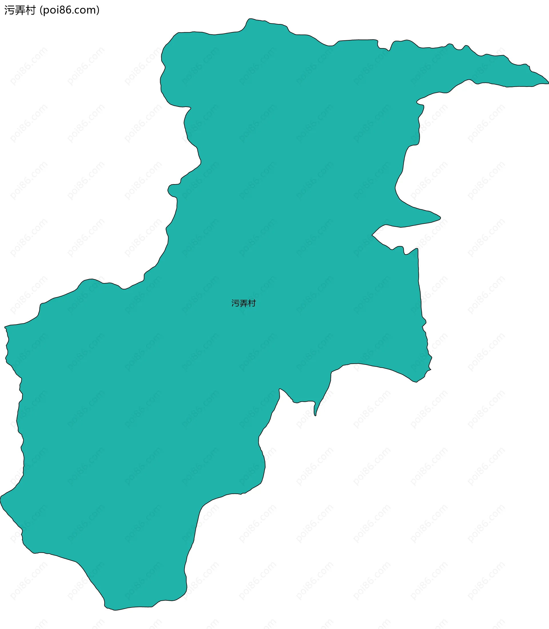 污弄村边界地图