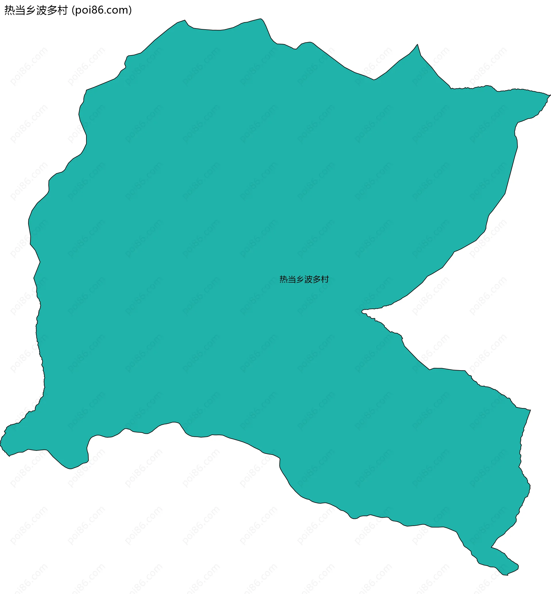 热当乡波多村边界地图
