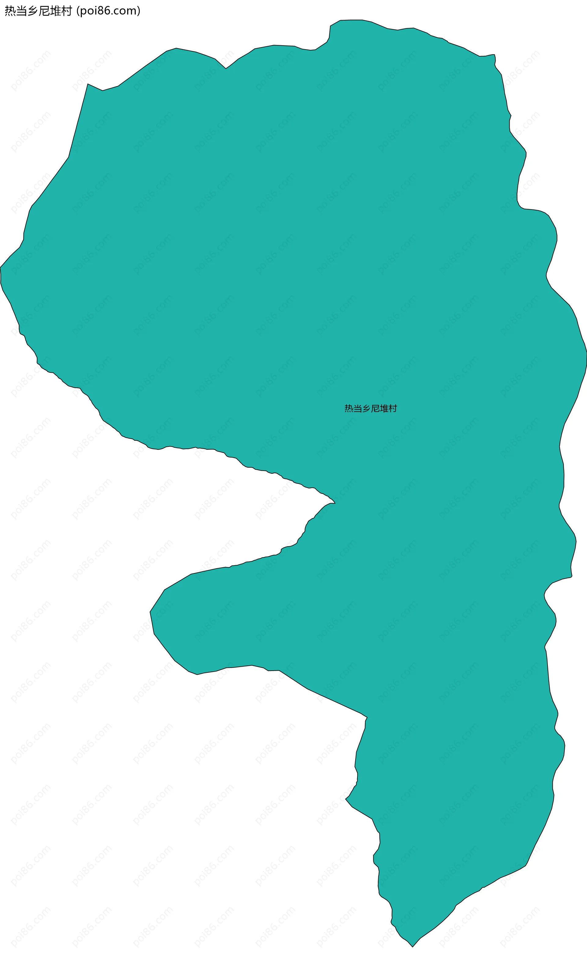 热当乡尼堆村边界地图