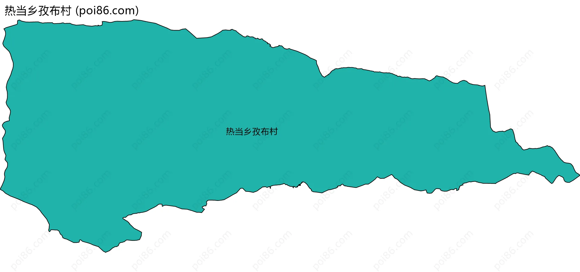 热当乡孜布村边界地图