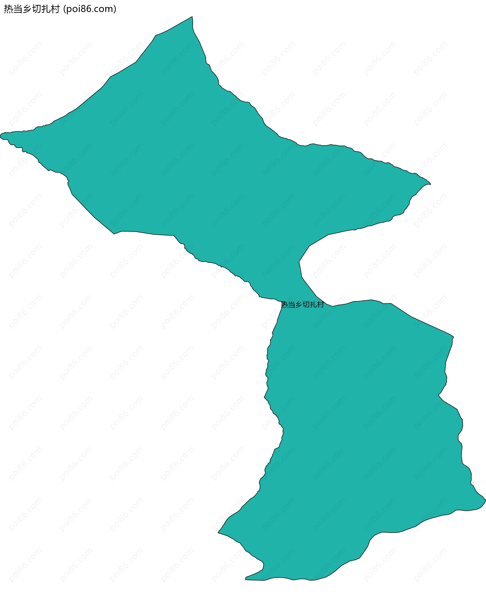 热当乡切扎村边界地图