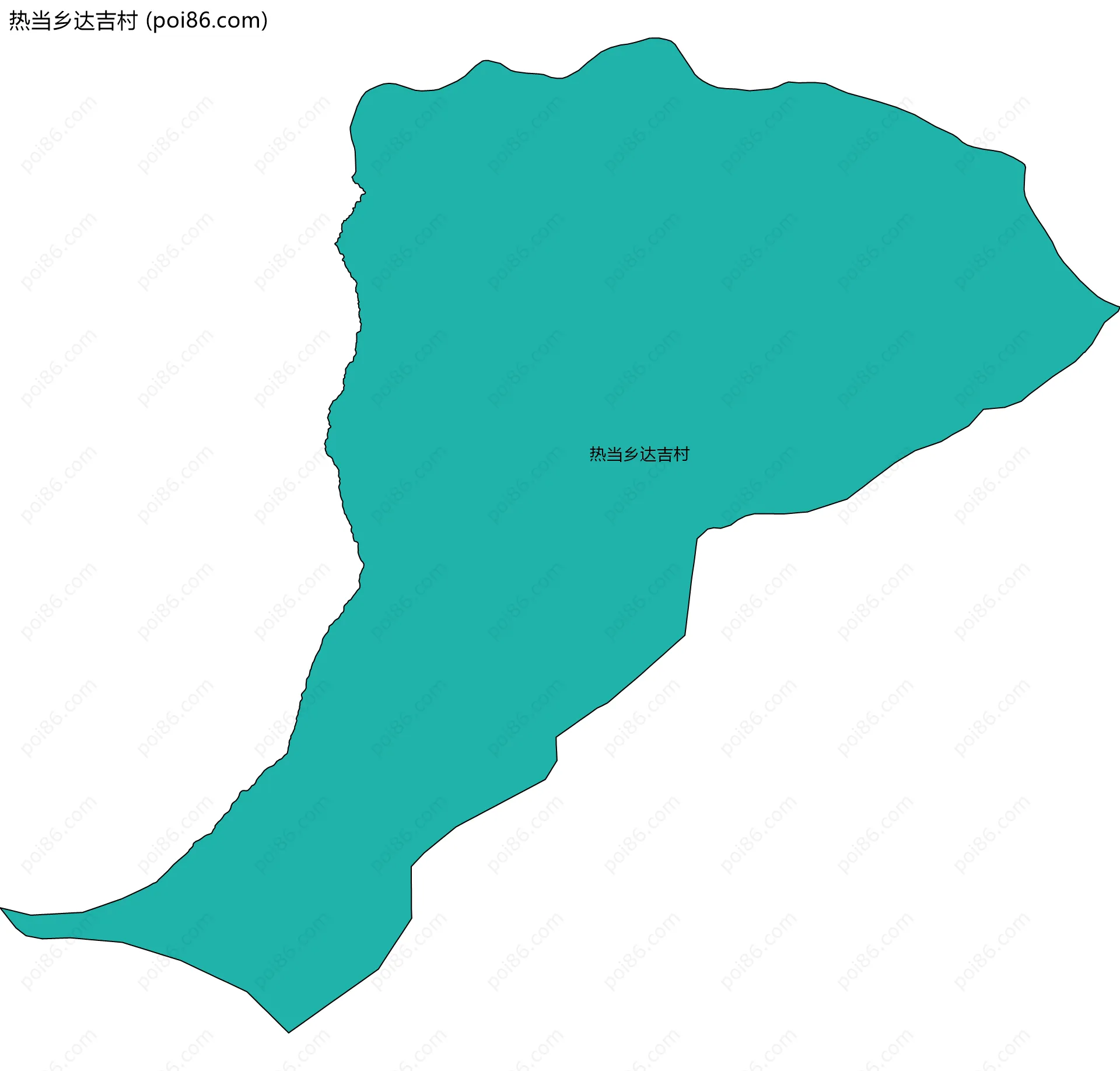 热当乡达吉村边界地图