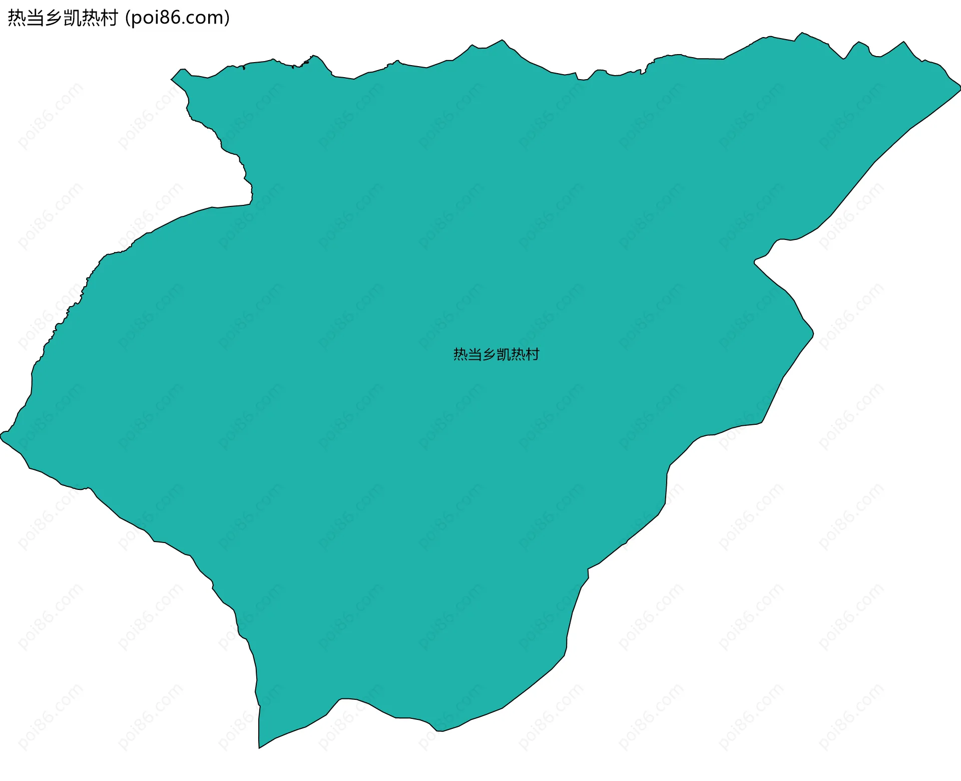 热当乡凯热村边界地图