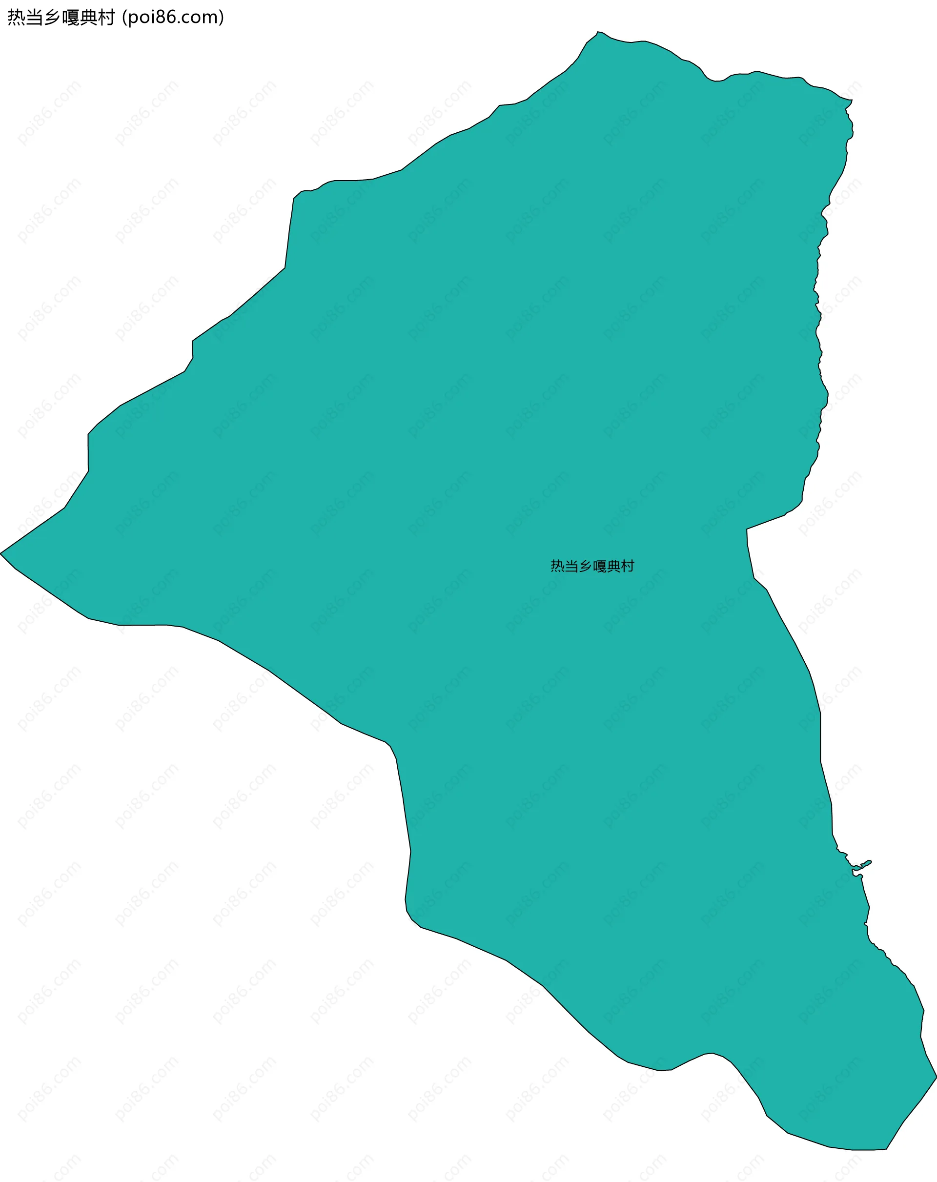 热当乡嘎典村边界地图