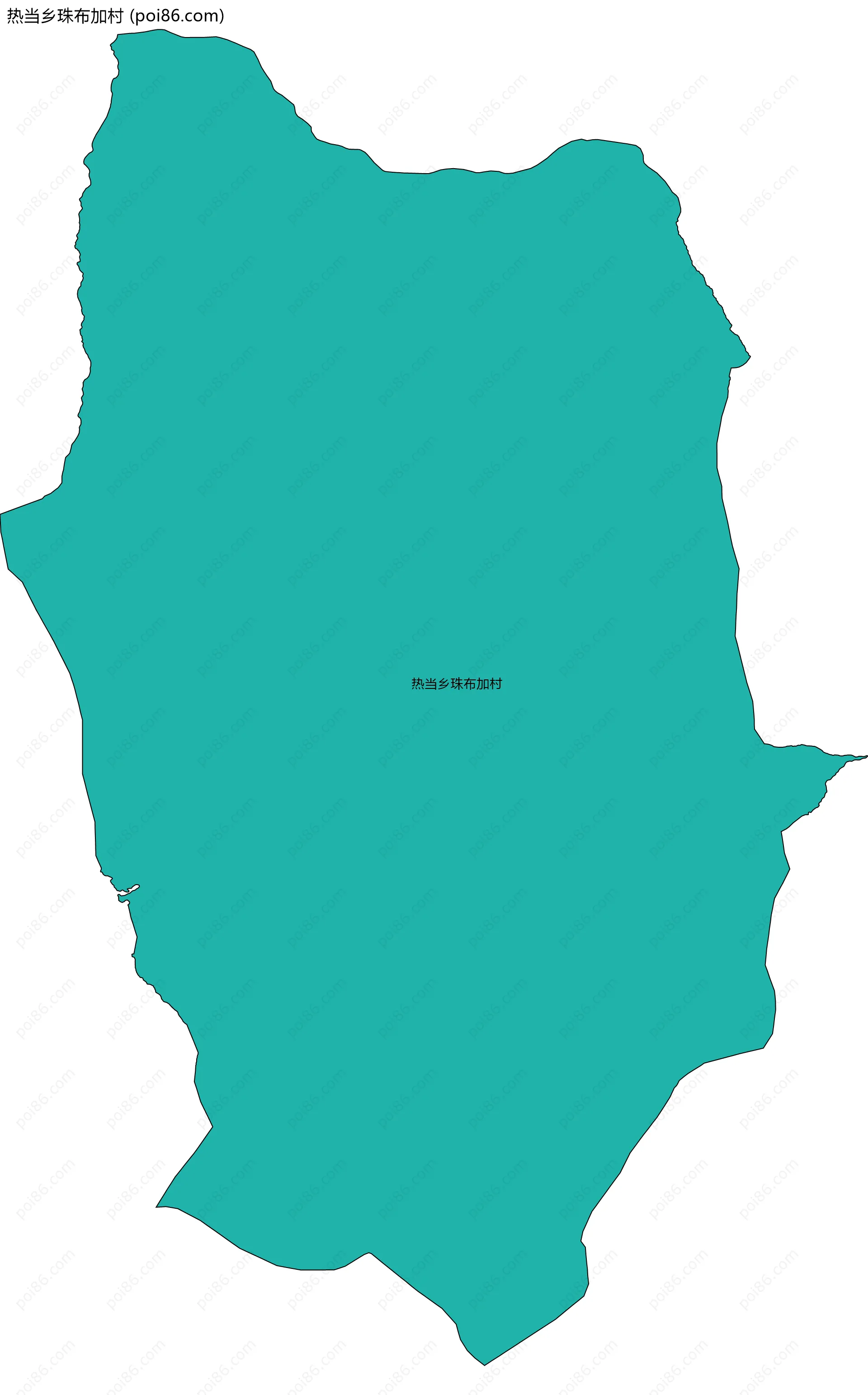 热当乡珠布加村边界地图