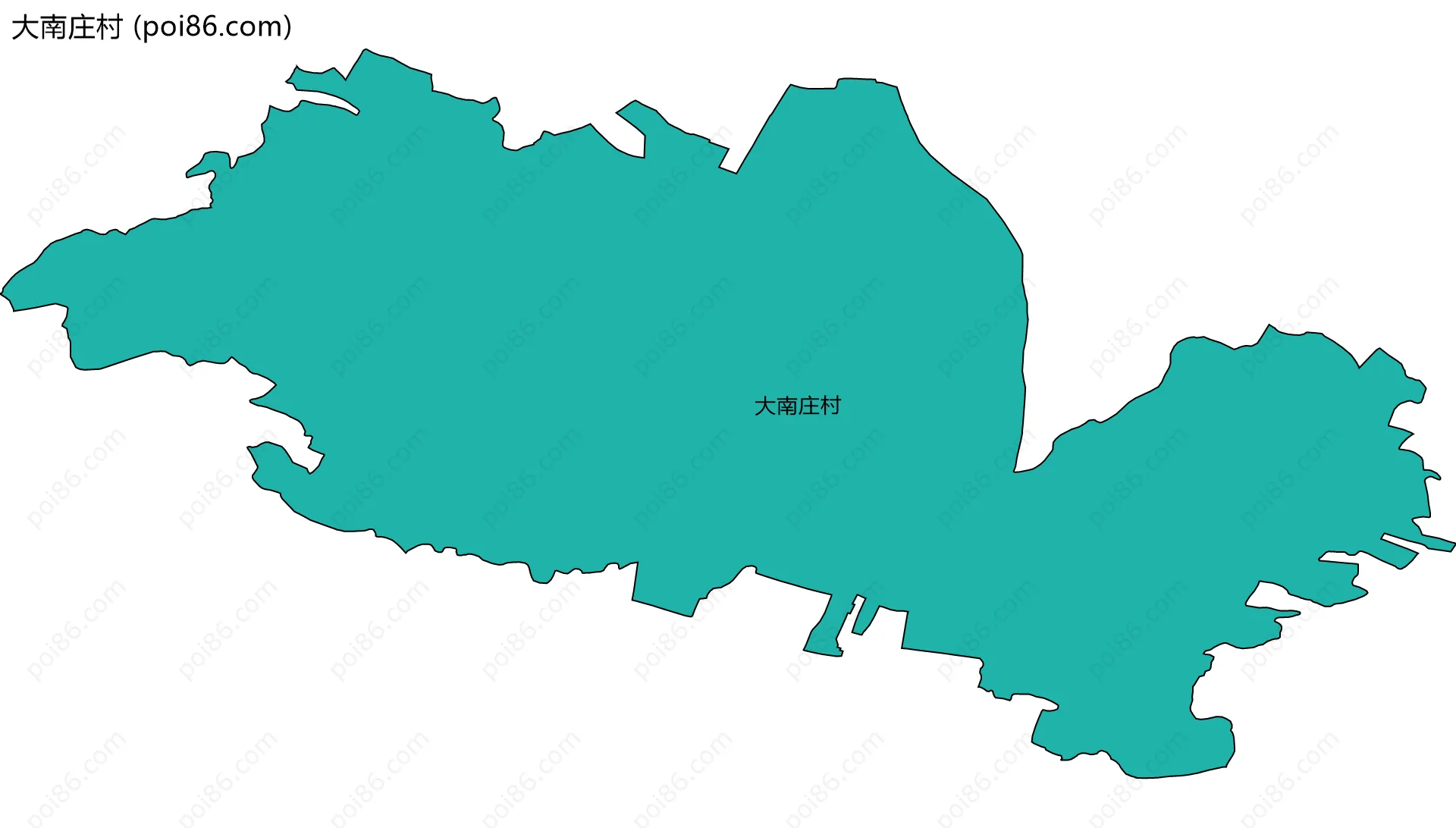 大南庄村边界地图