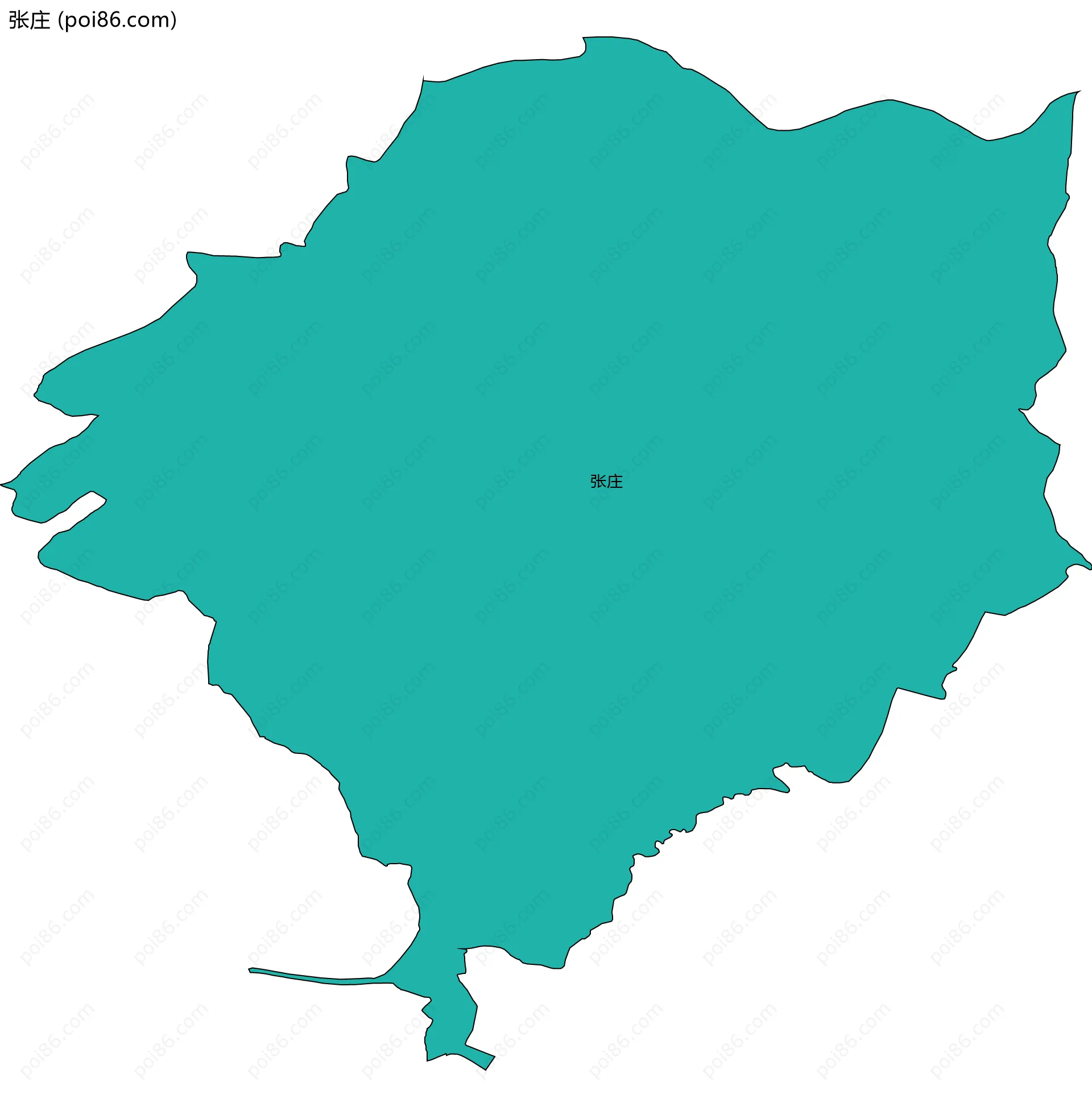 张庄边界地图