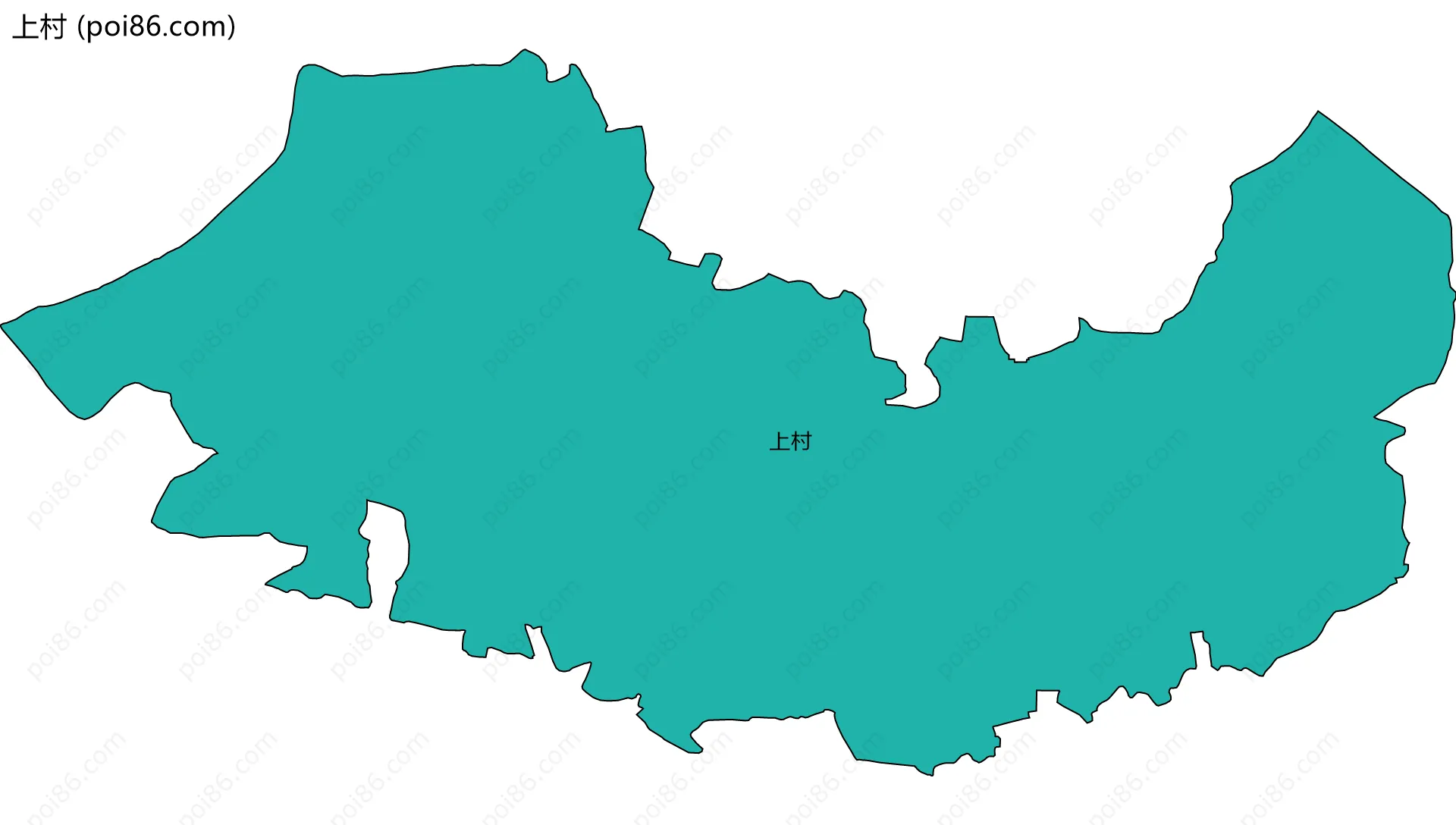 上村边界地图