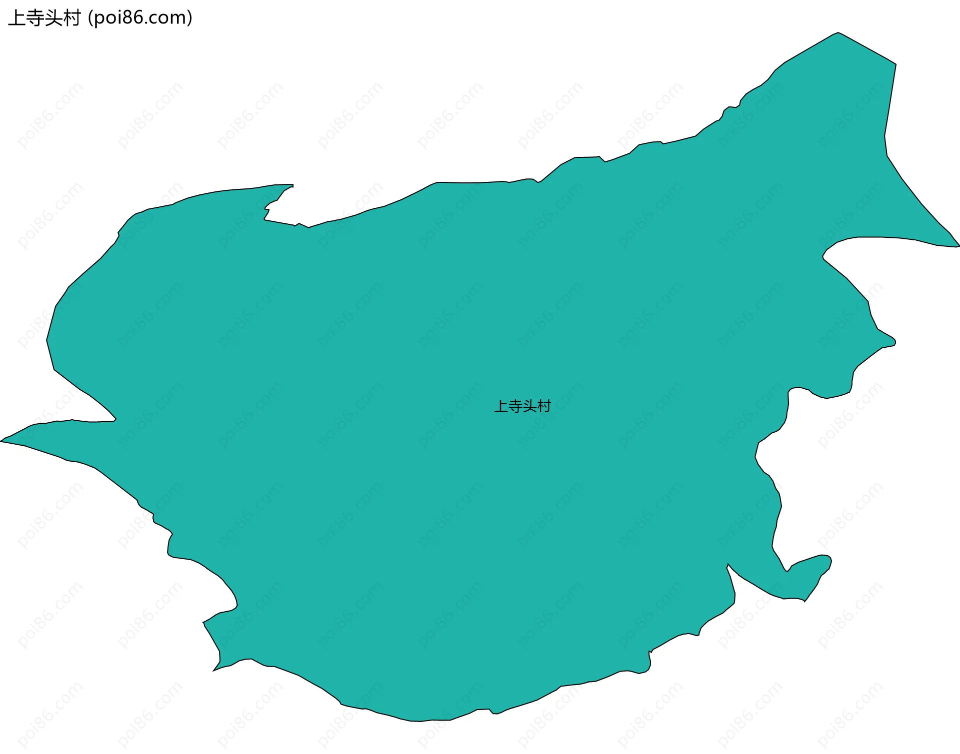 上寺头村边界地图