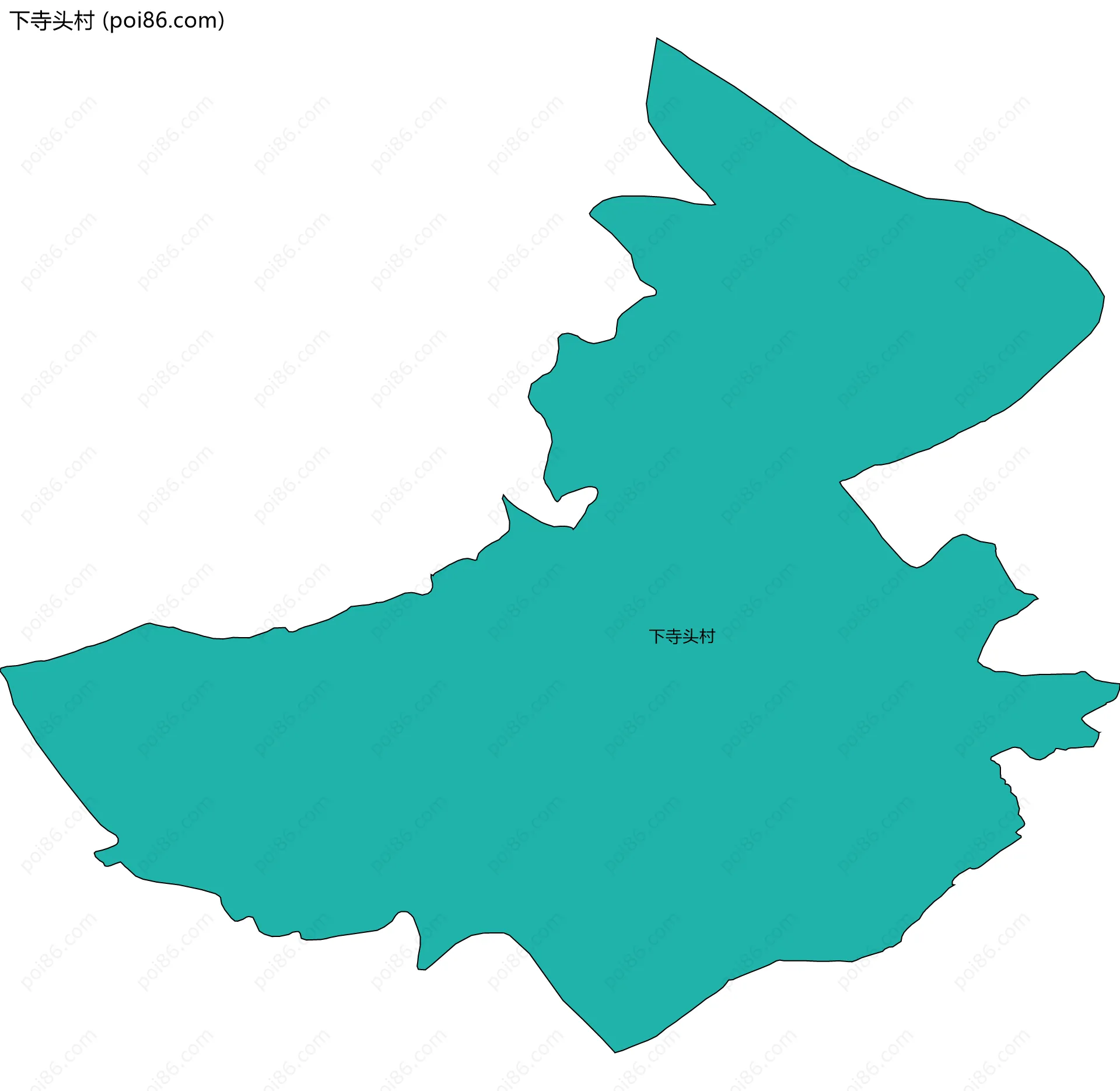 下寺头村边界地图