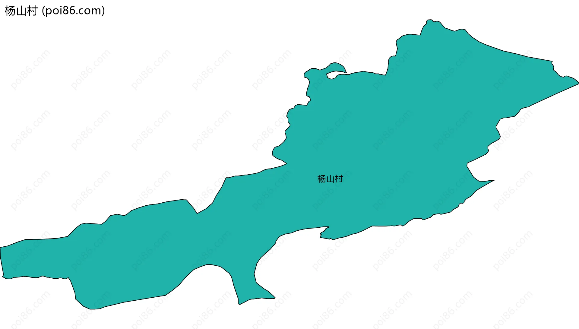 杨山村边界地图