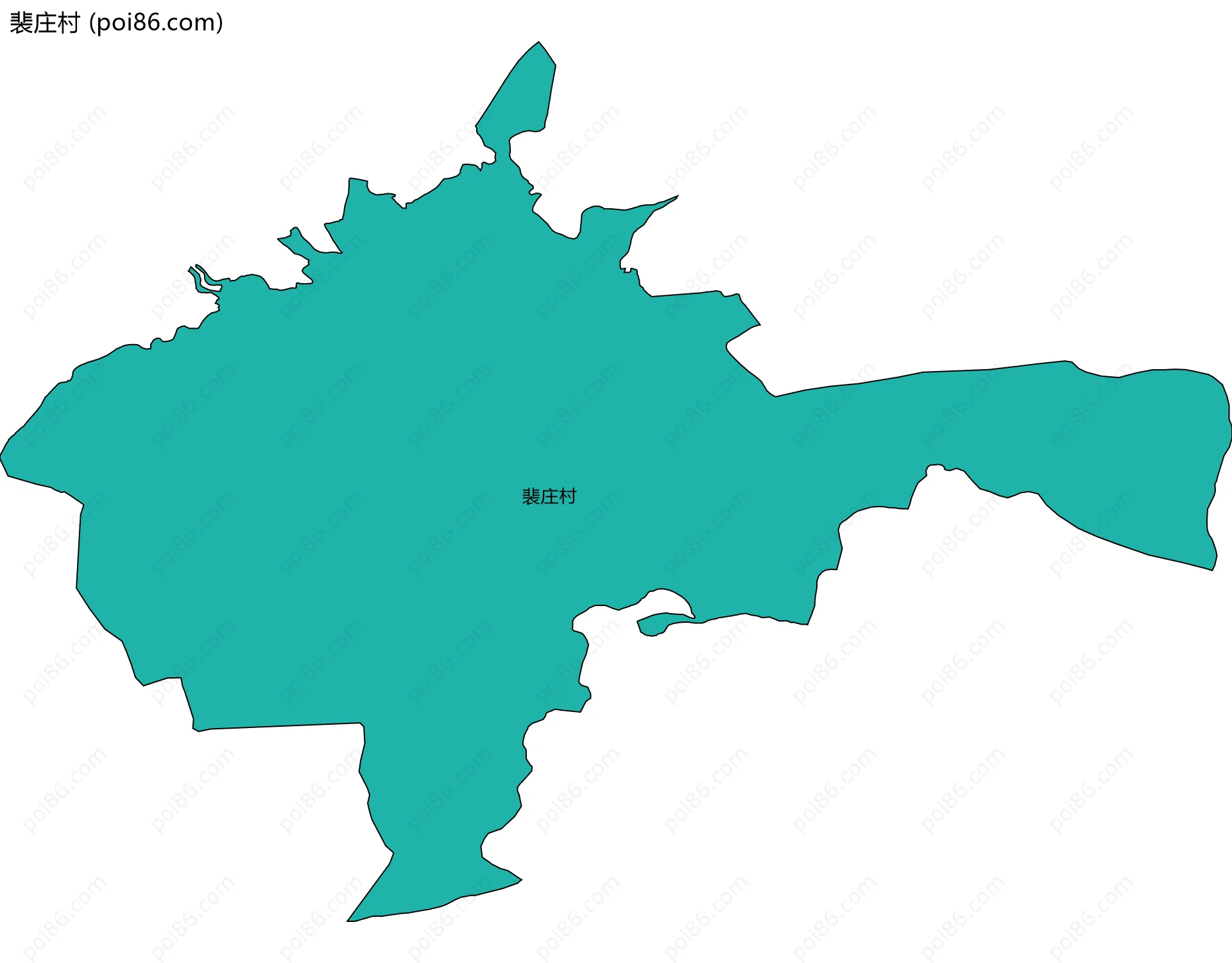 裴庄村边界地图