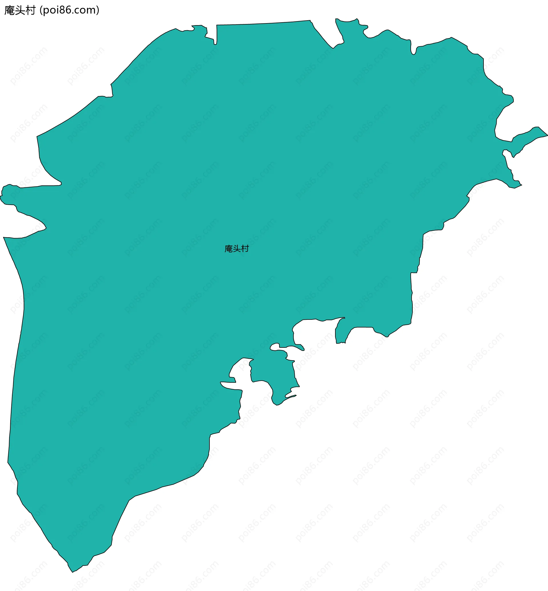 庵头村边界地图