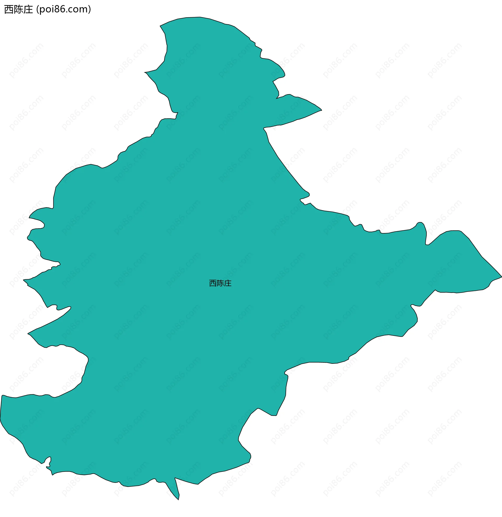 西陈庄边界地图