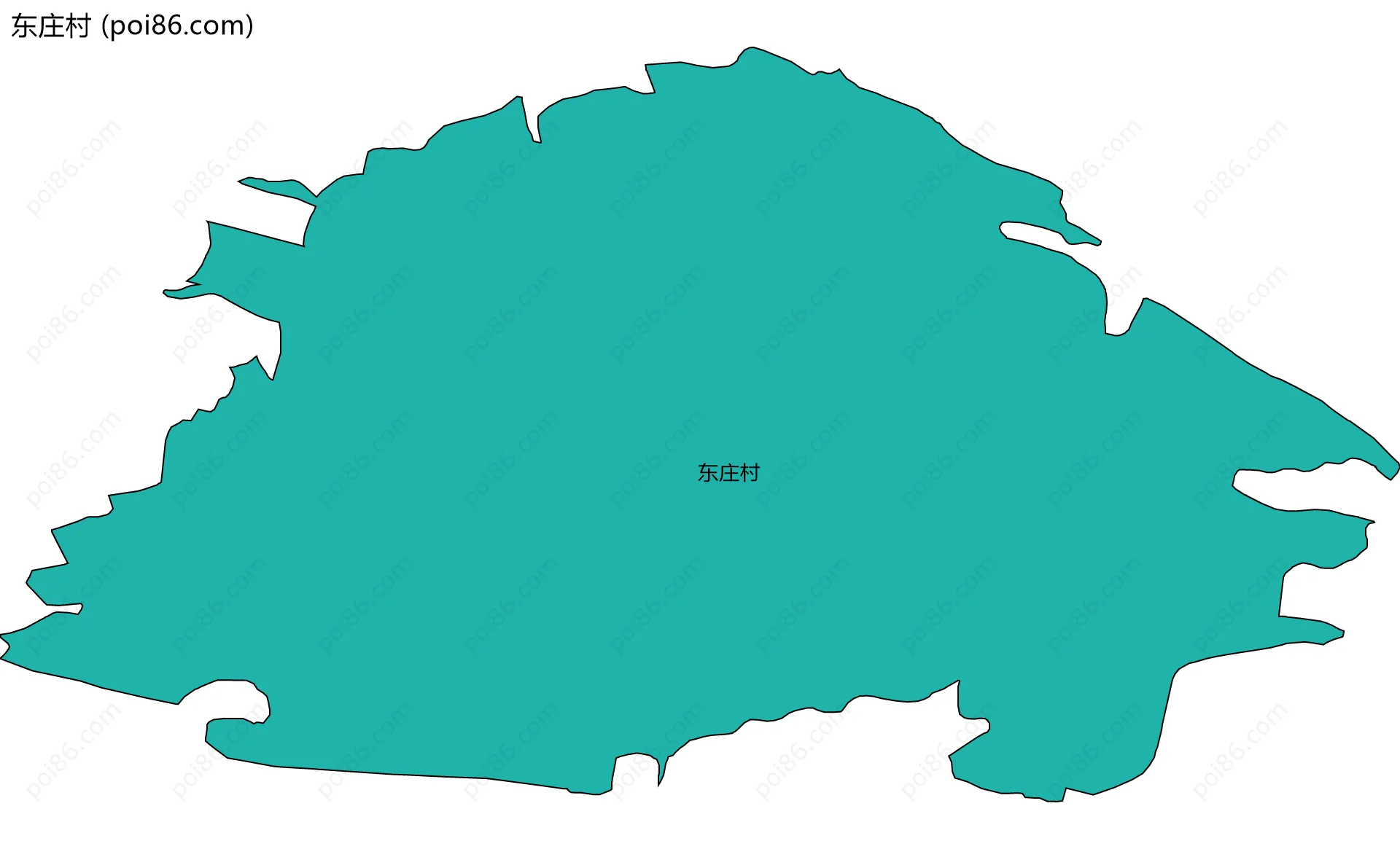 东庄村边界地图