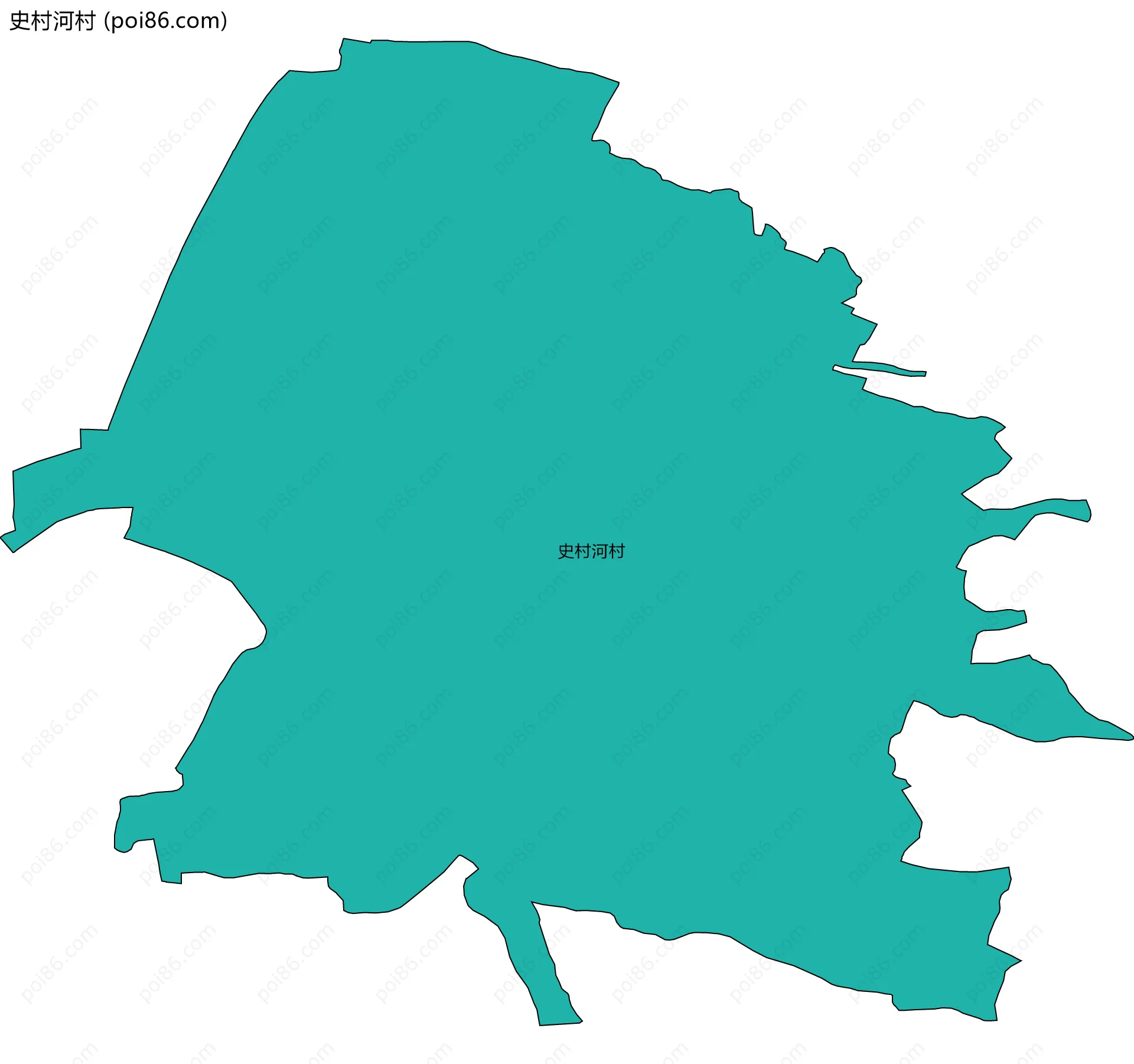 史村河村边界地图