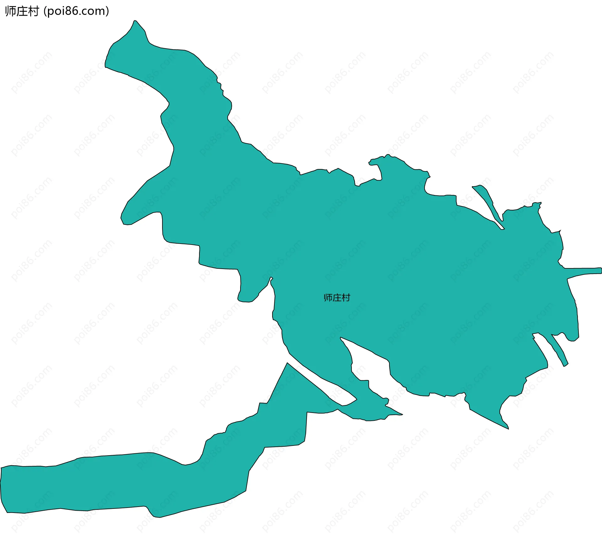 师庄村边界地图