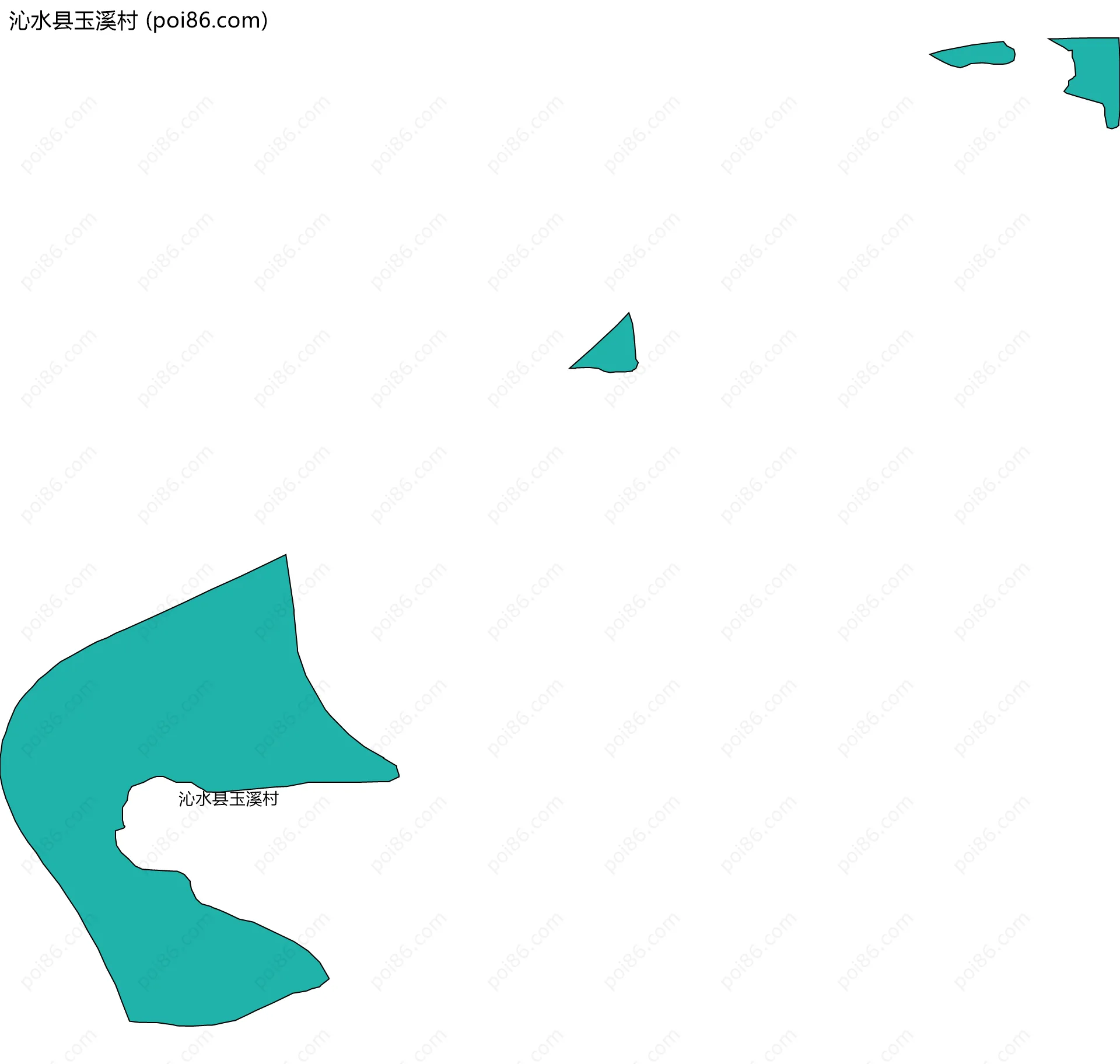 沁水县玉溪村边界地图