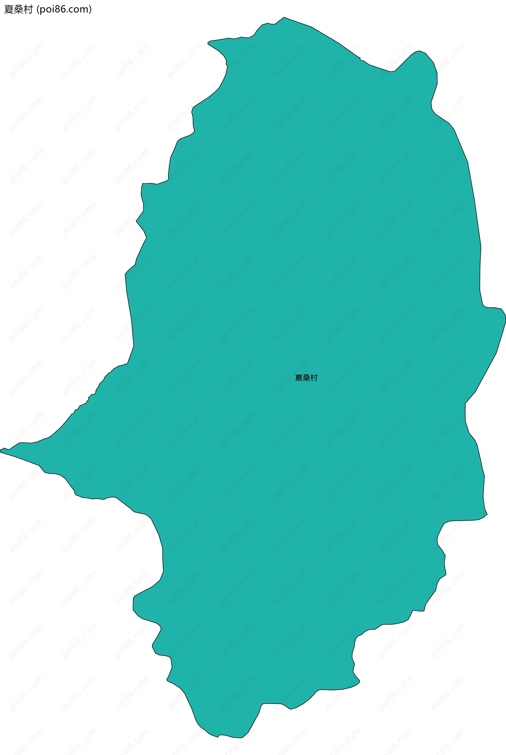 夏桑村边界地图