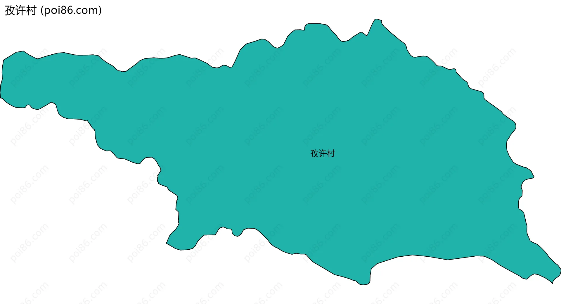 孜许村边界地图