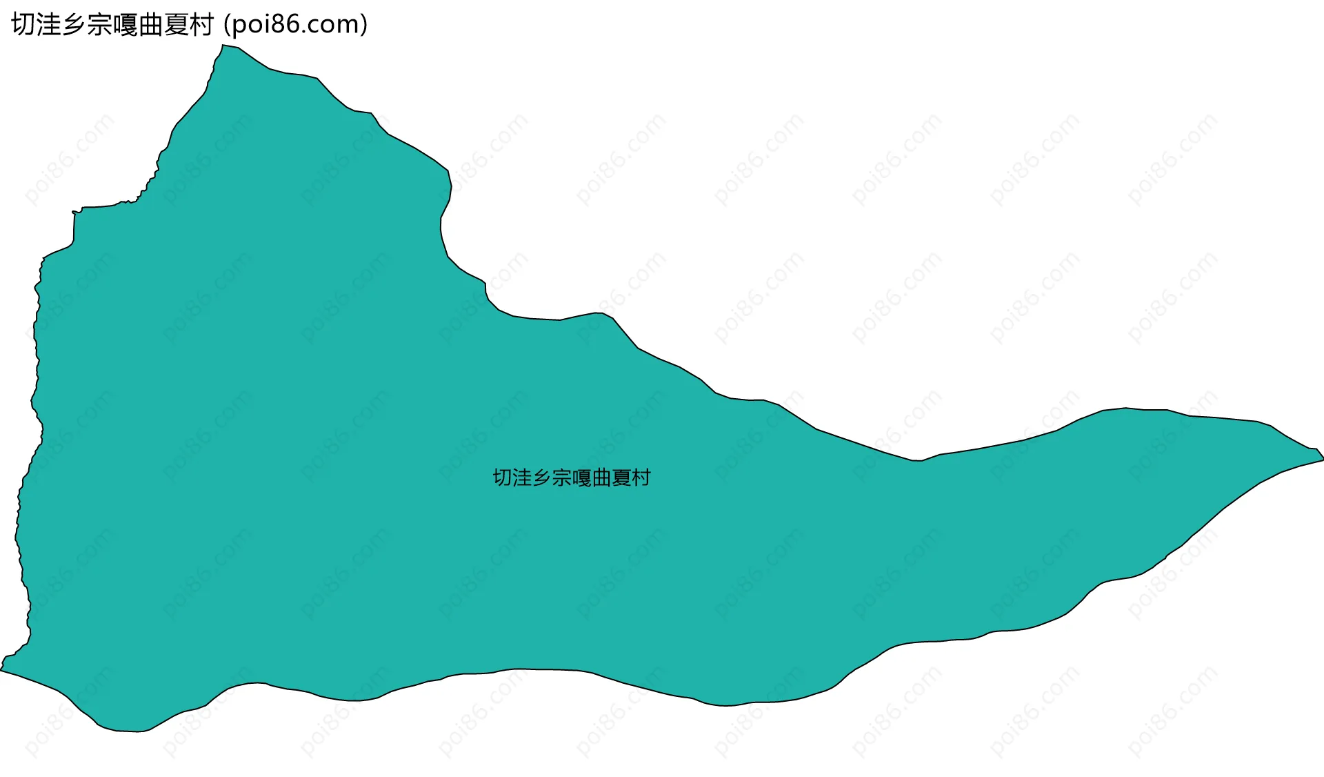 切洼乡宗嘎曲夏村边界地图