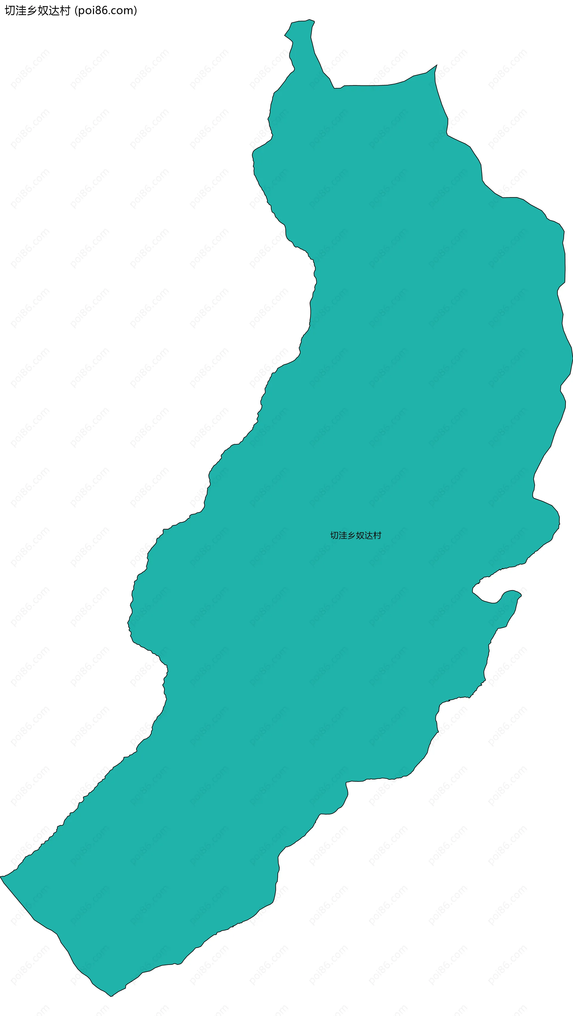 切洼乡奴达村边界地图