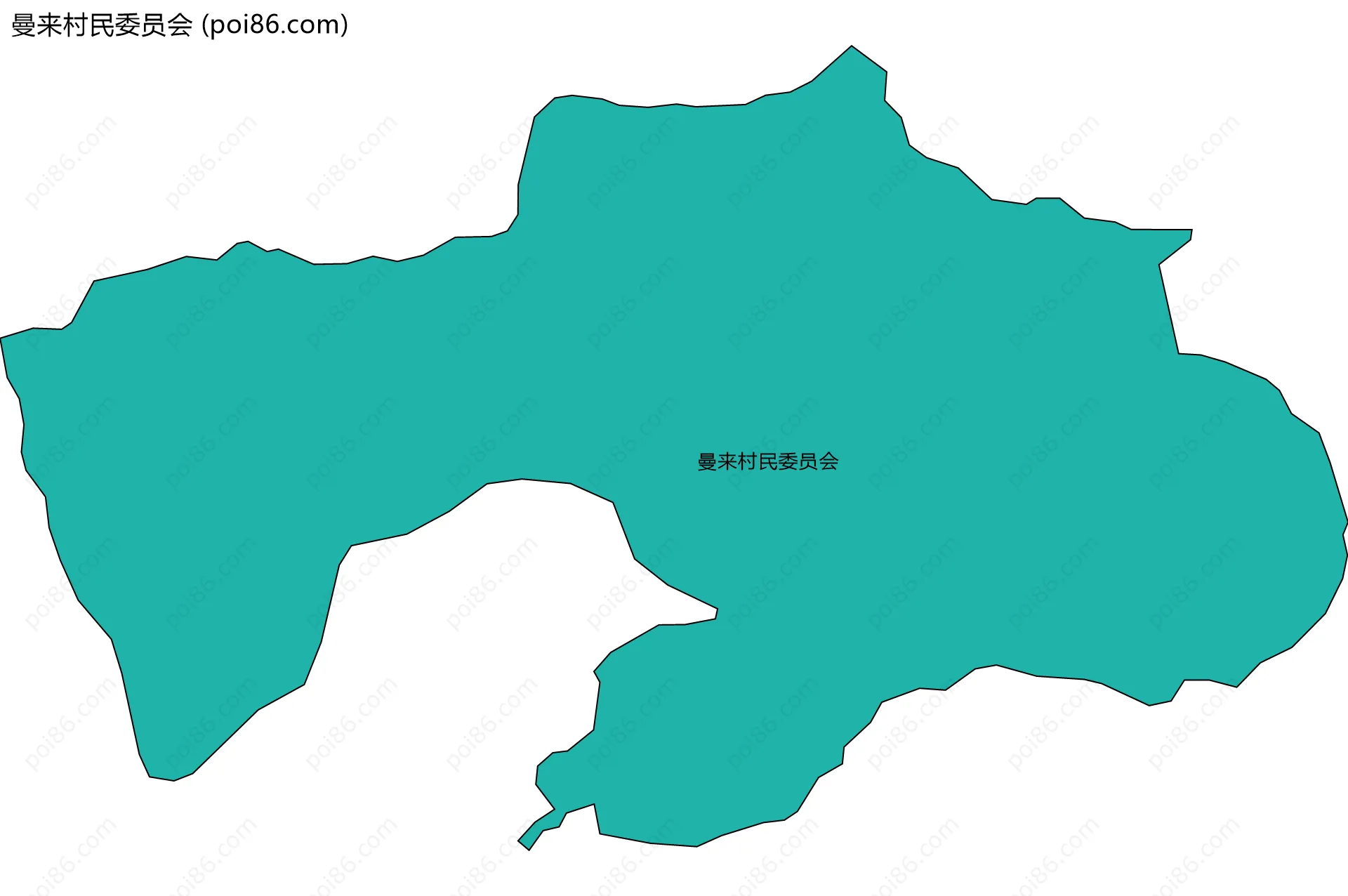 曼来村民委员会边界地图