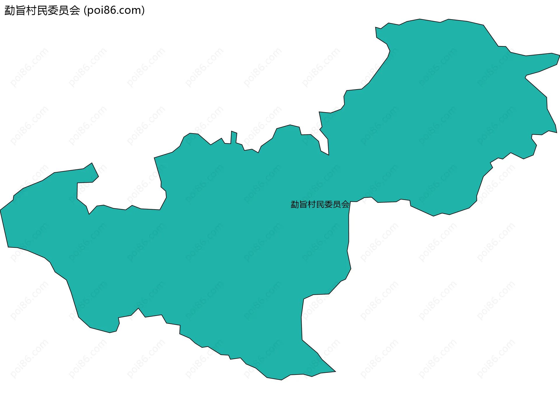 勐旨村民委员会边界地图