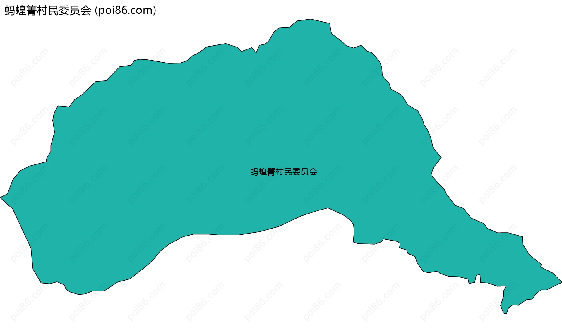 蚂蝗箐村民委员会边界地图