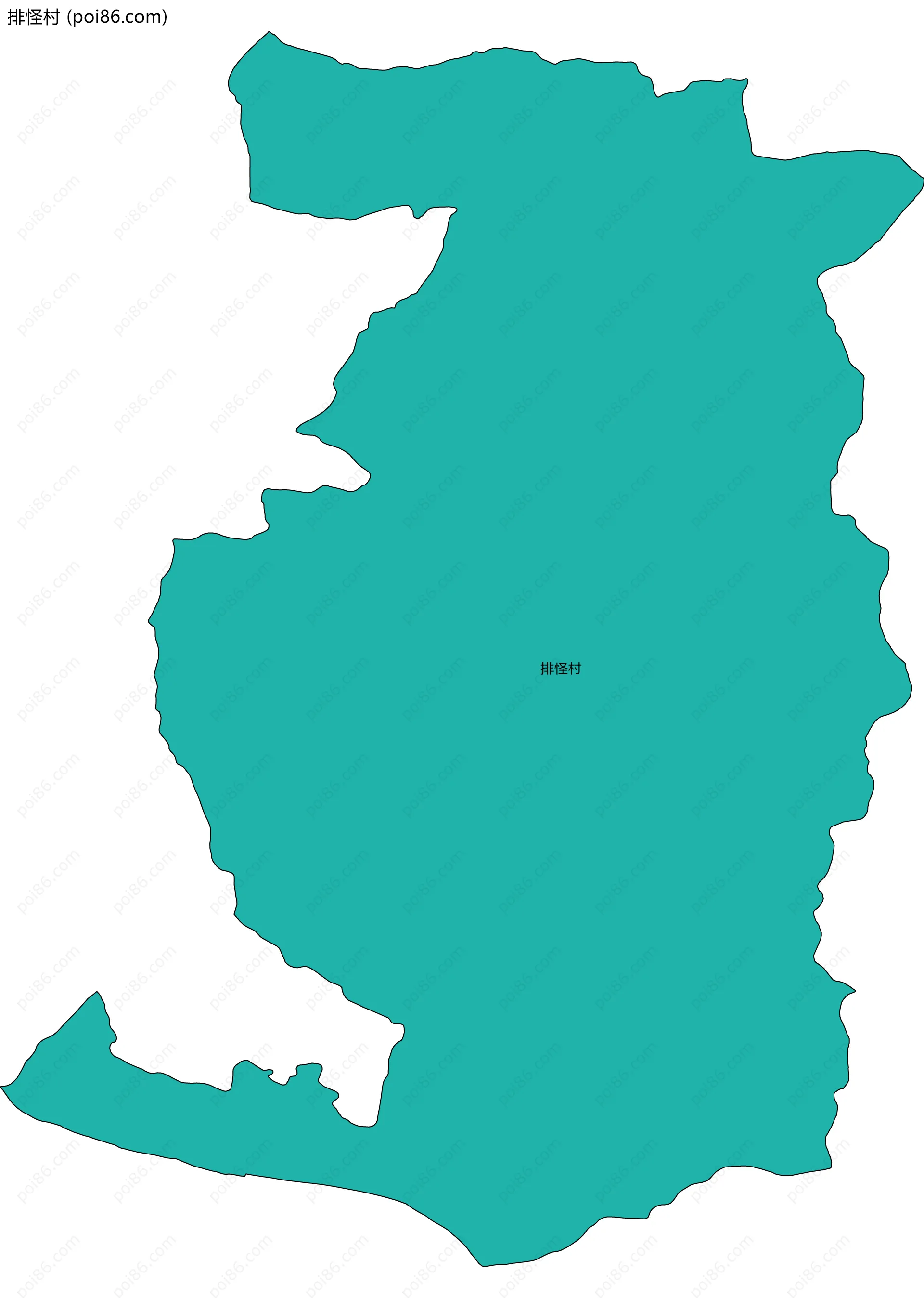 排怪村边界地图