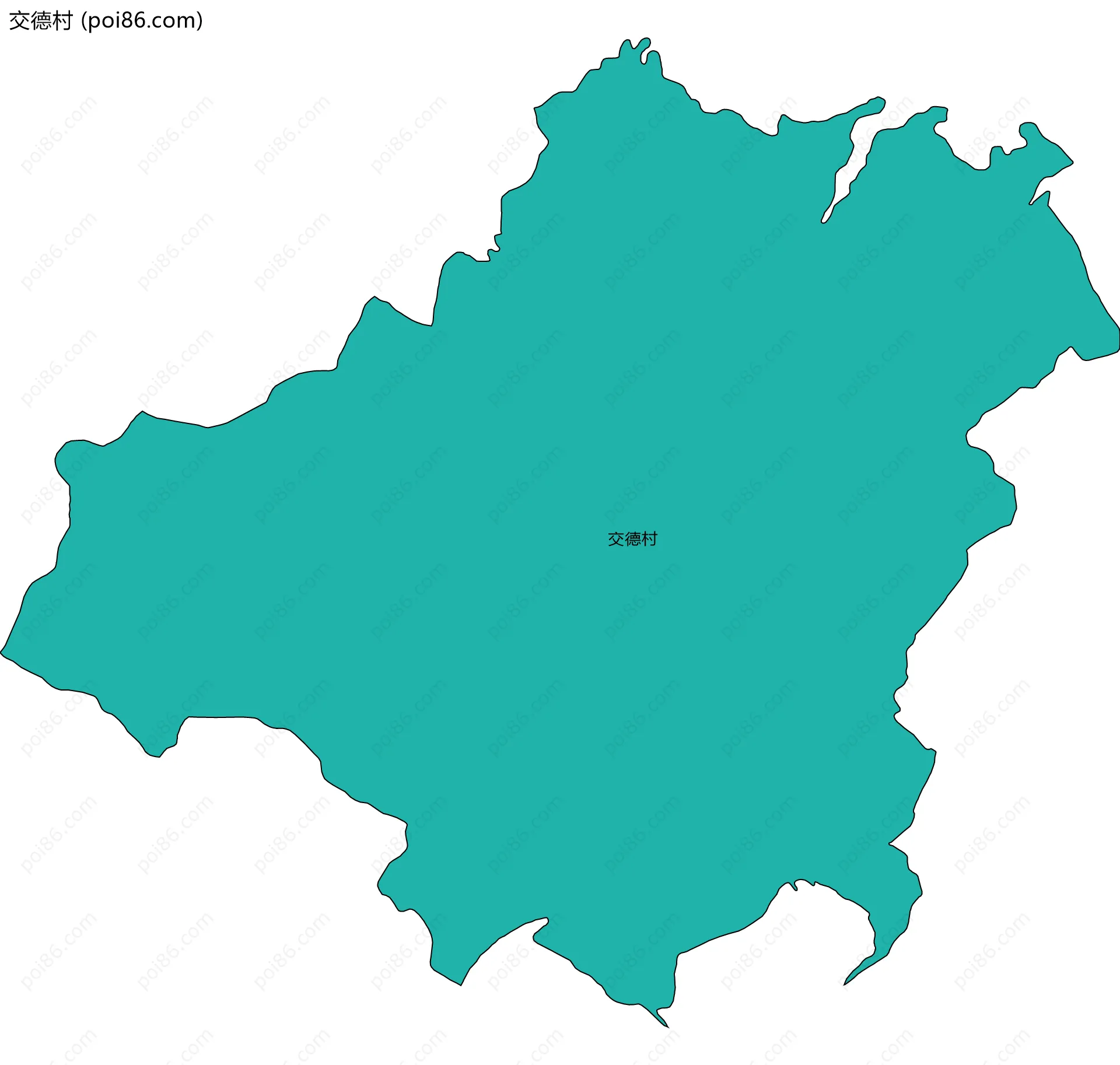 交德村边界地图