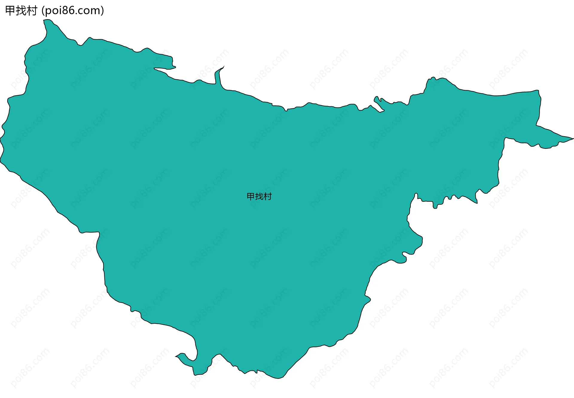 甲找村边界地图