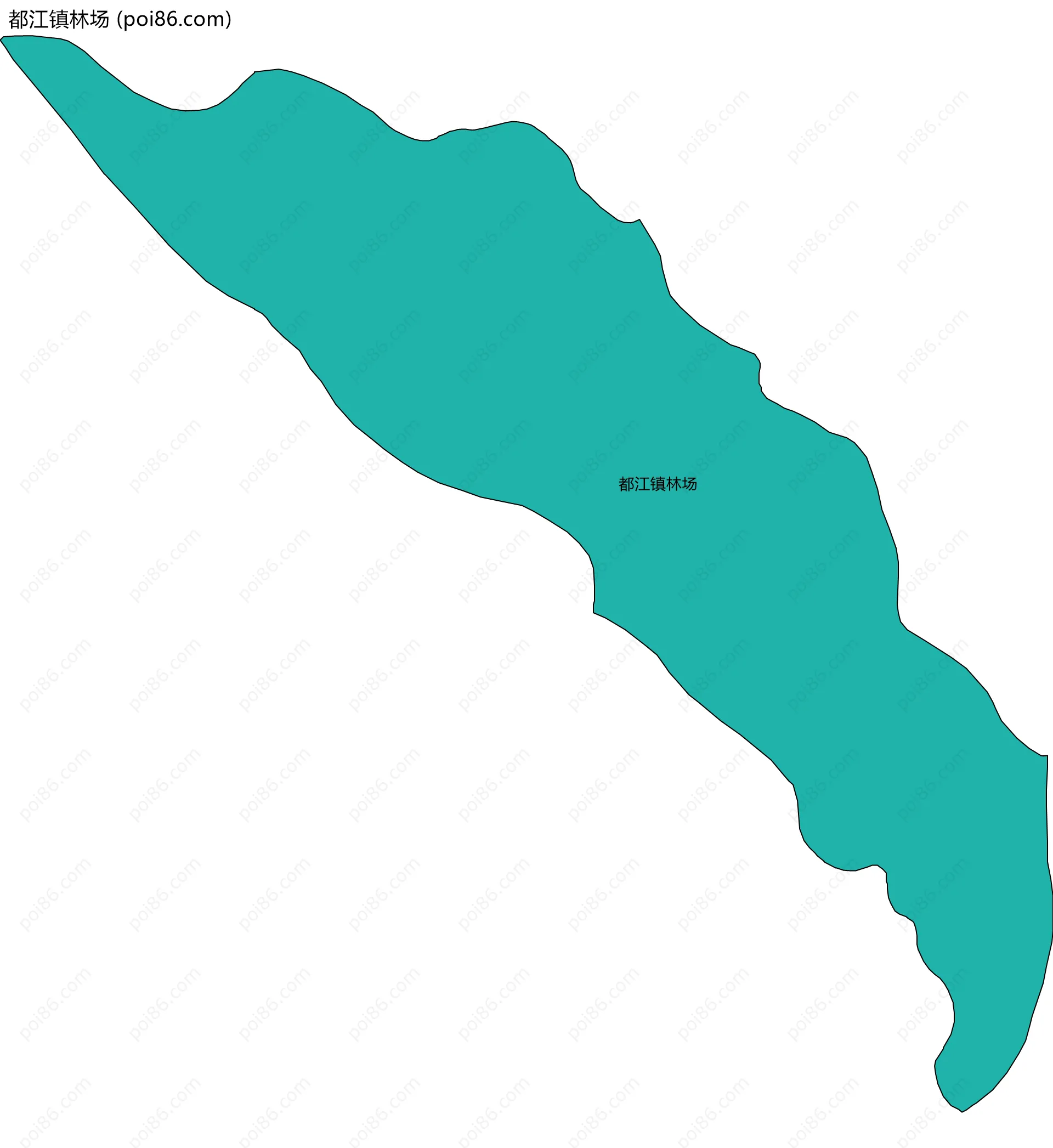 都江镇林场边界地图