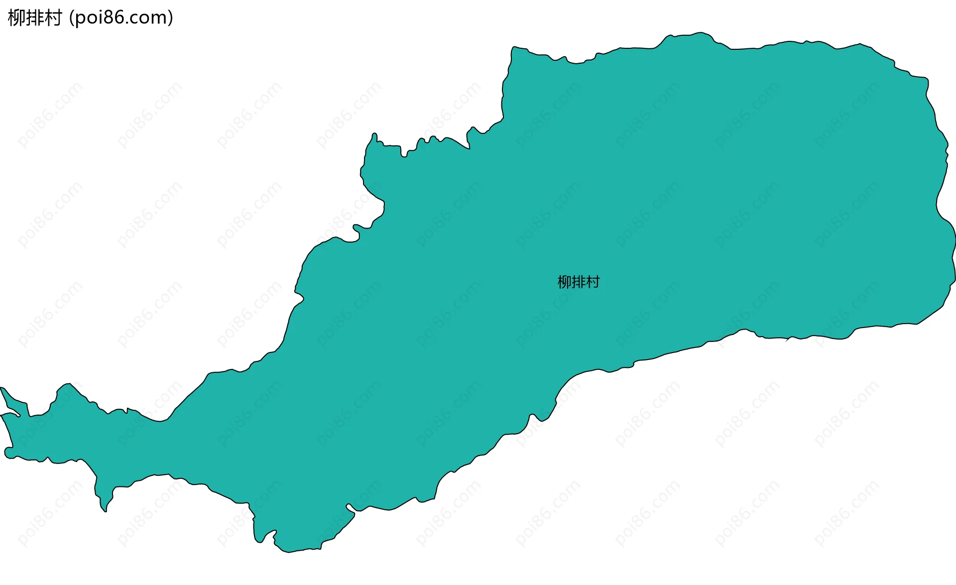 柳排村边界地图