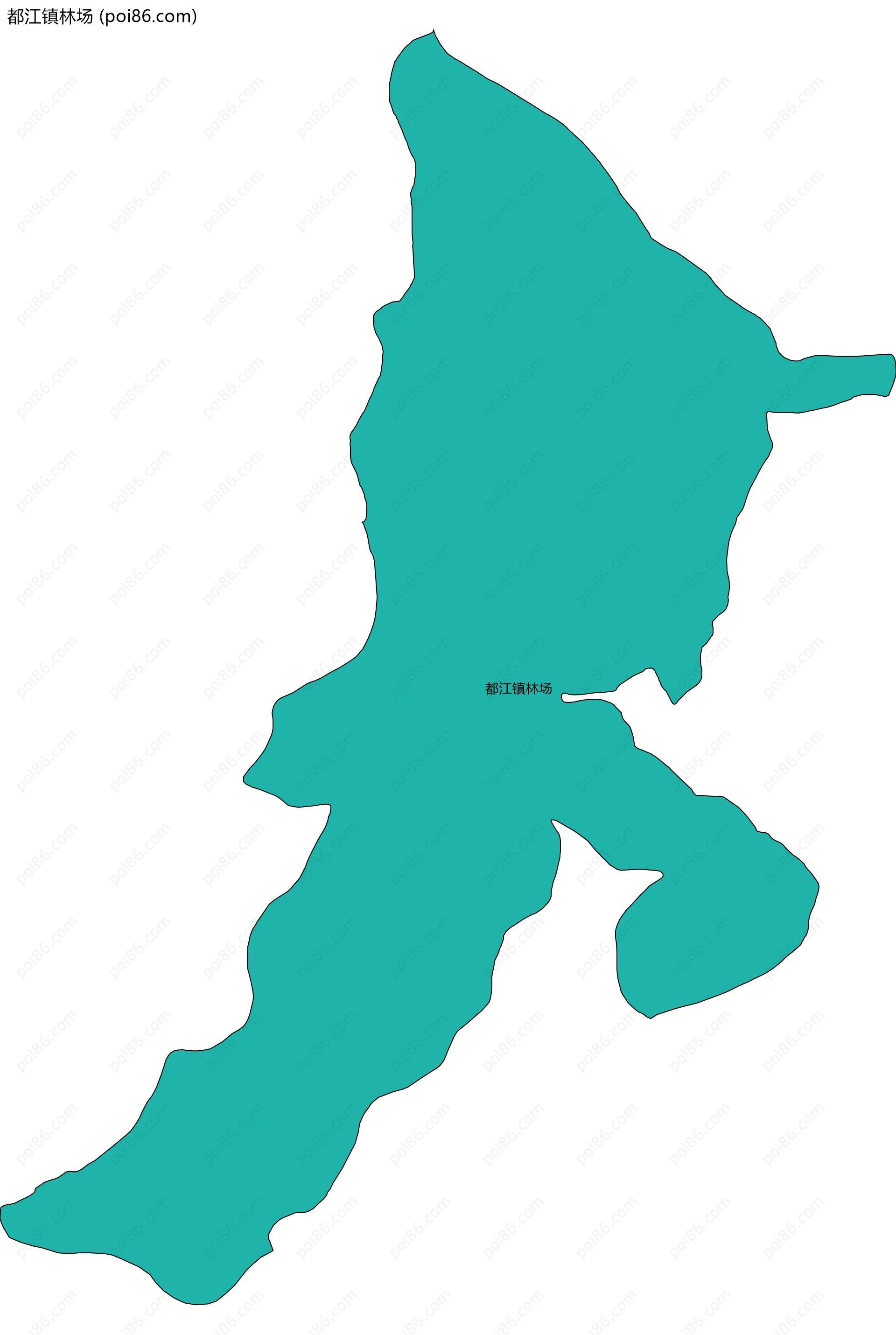 都江镇林场边界地图