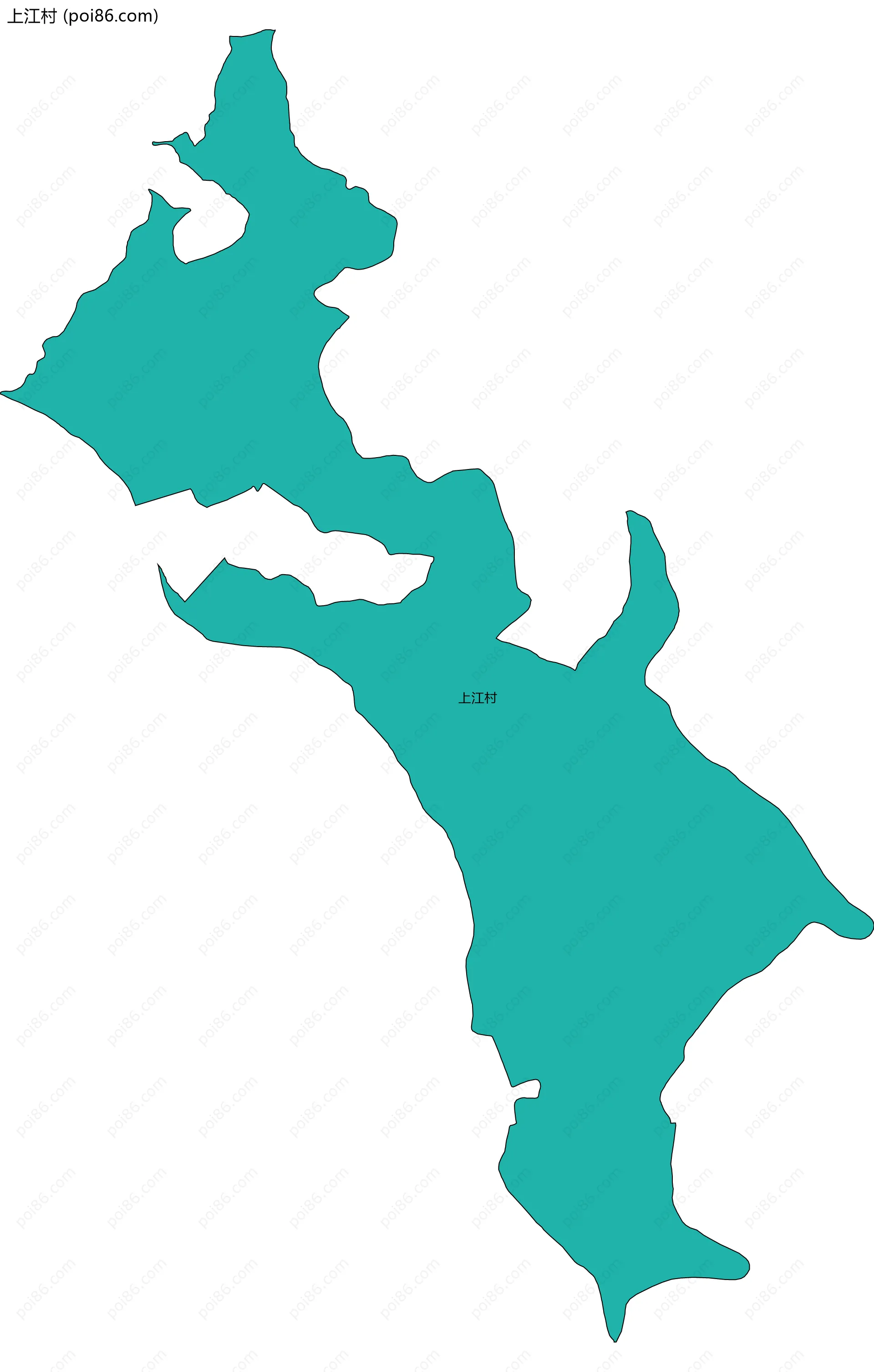 上江村边界地图