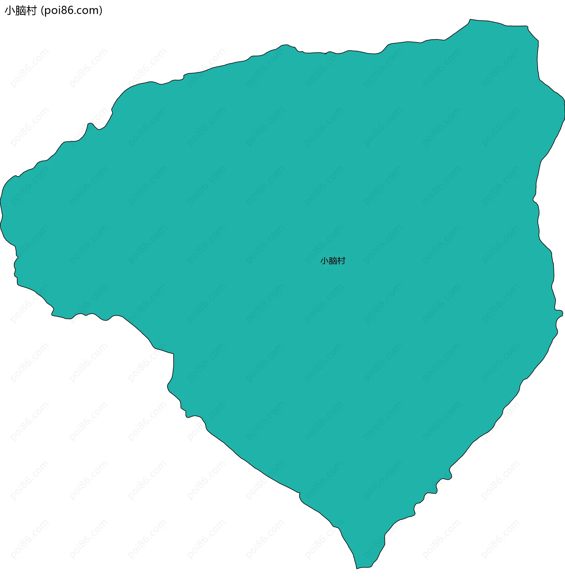 小脑村边界地图