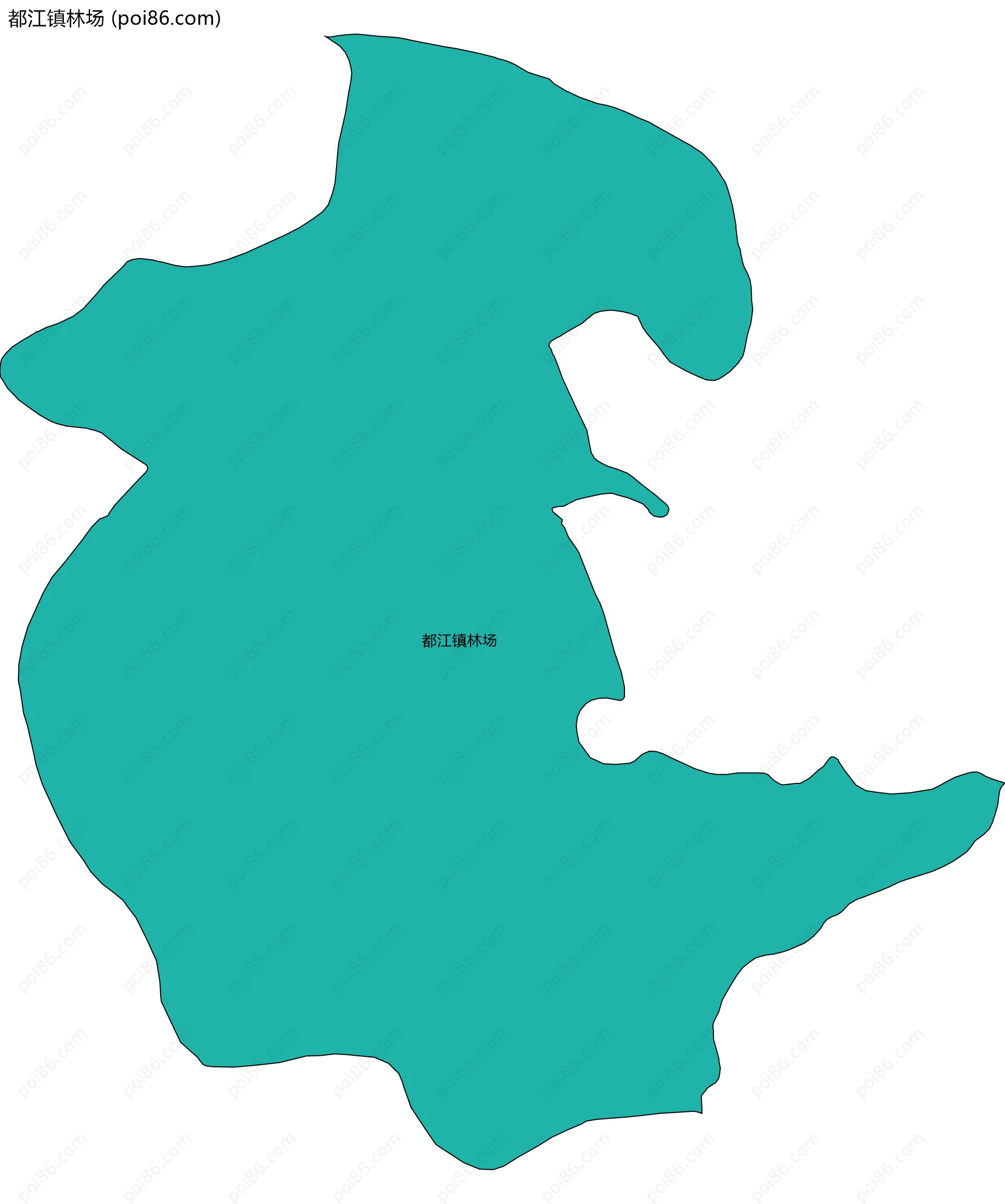 都江镇林场边界地图