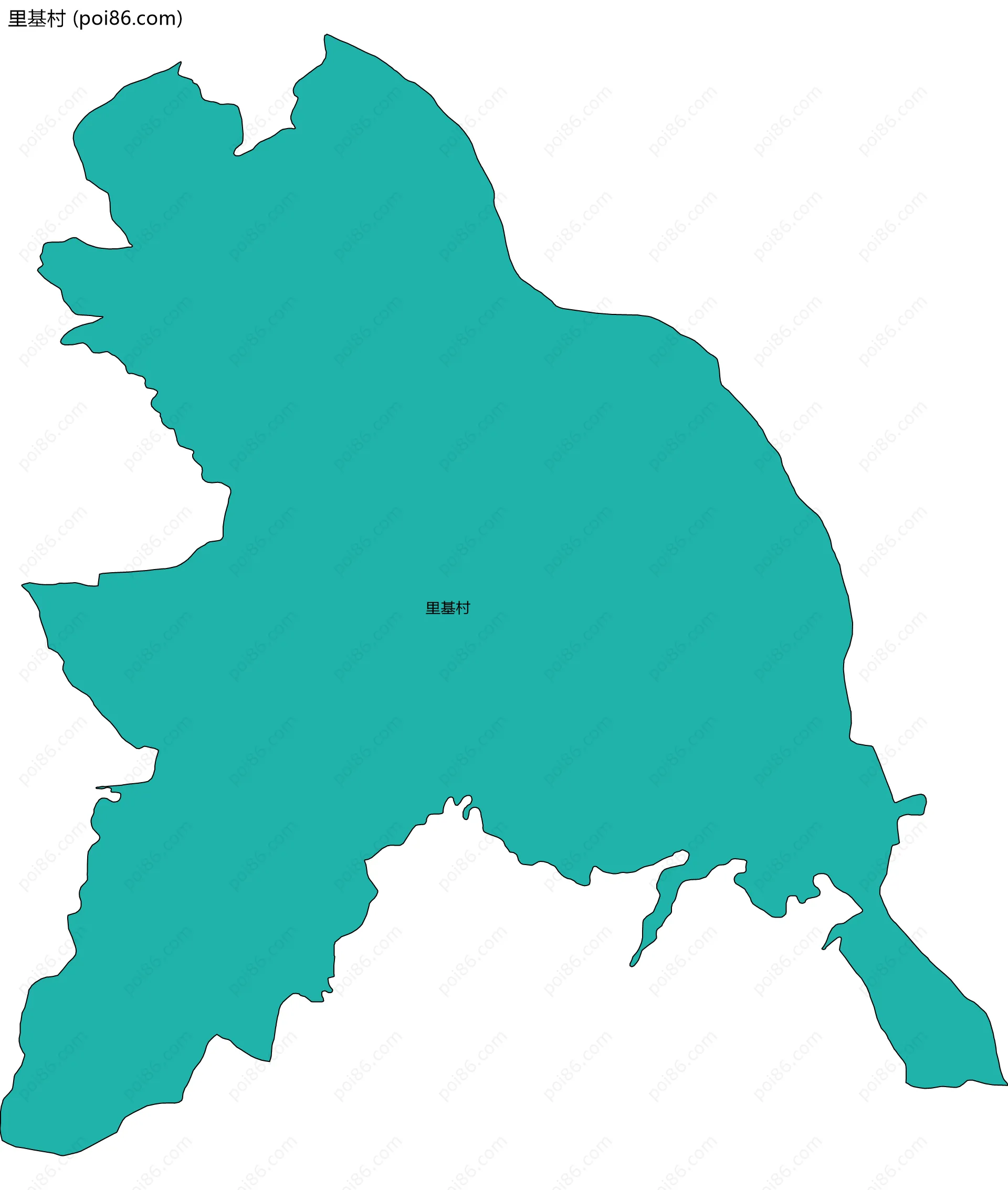 里基村边界地图