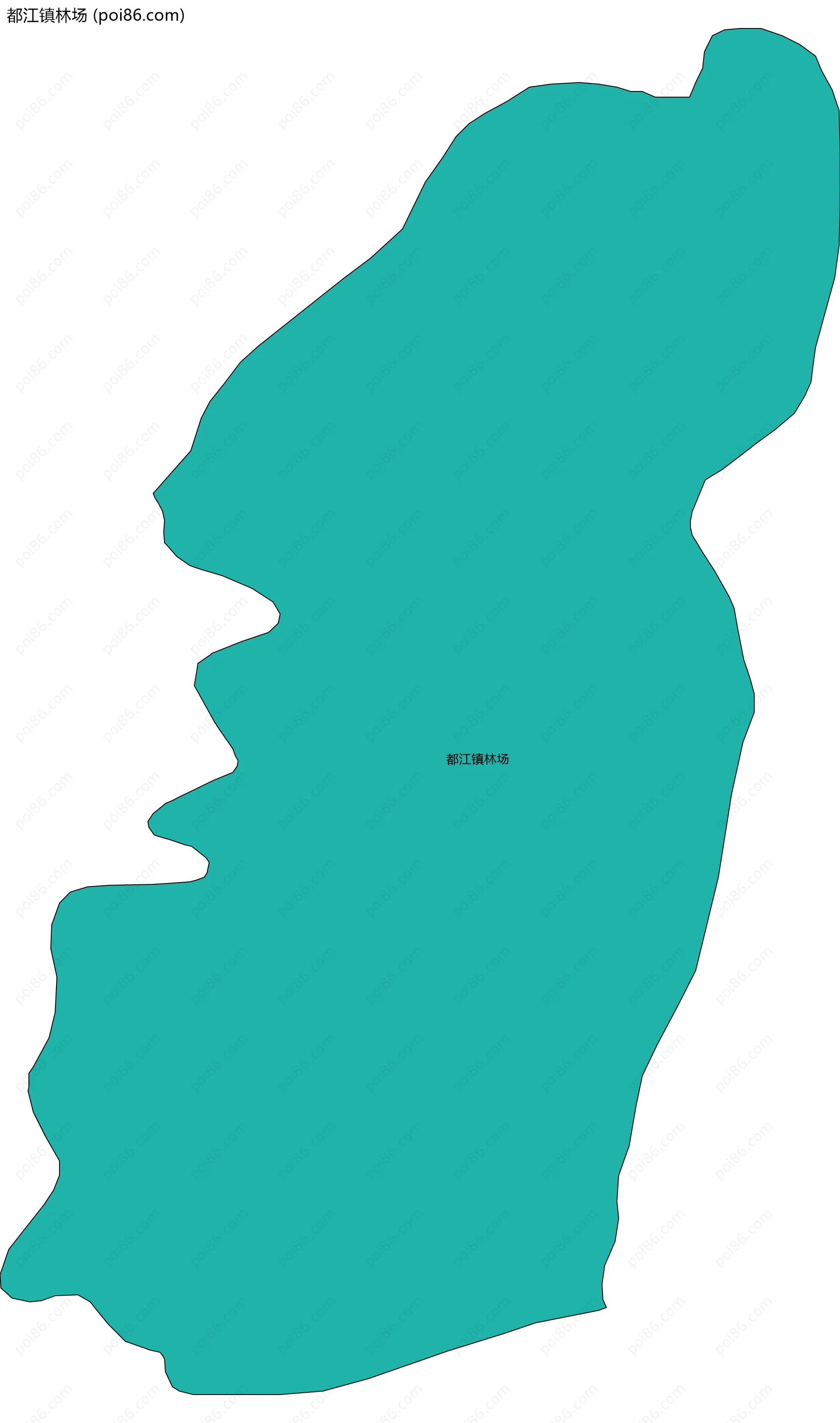 都江镇林场边界地图