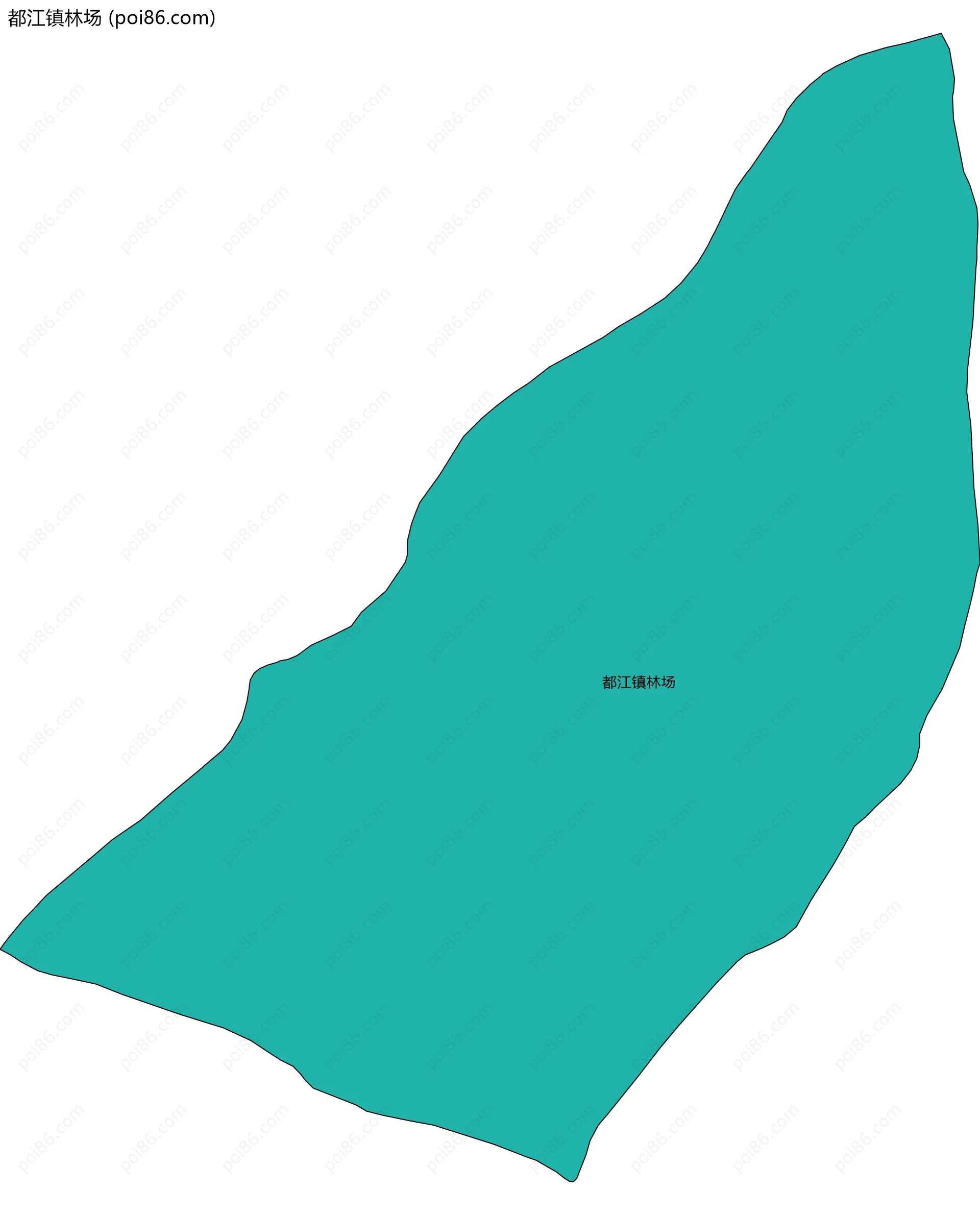 都江镇林场边界地图